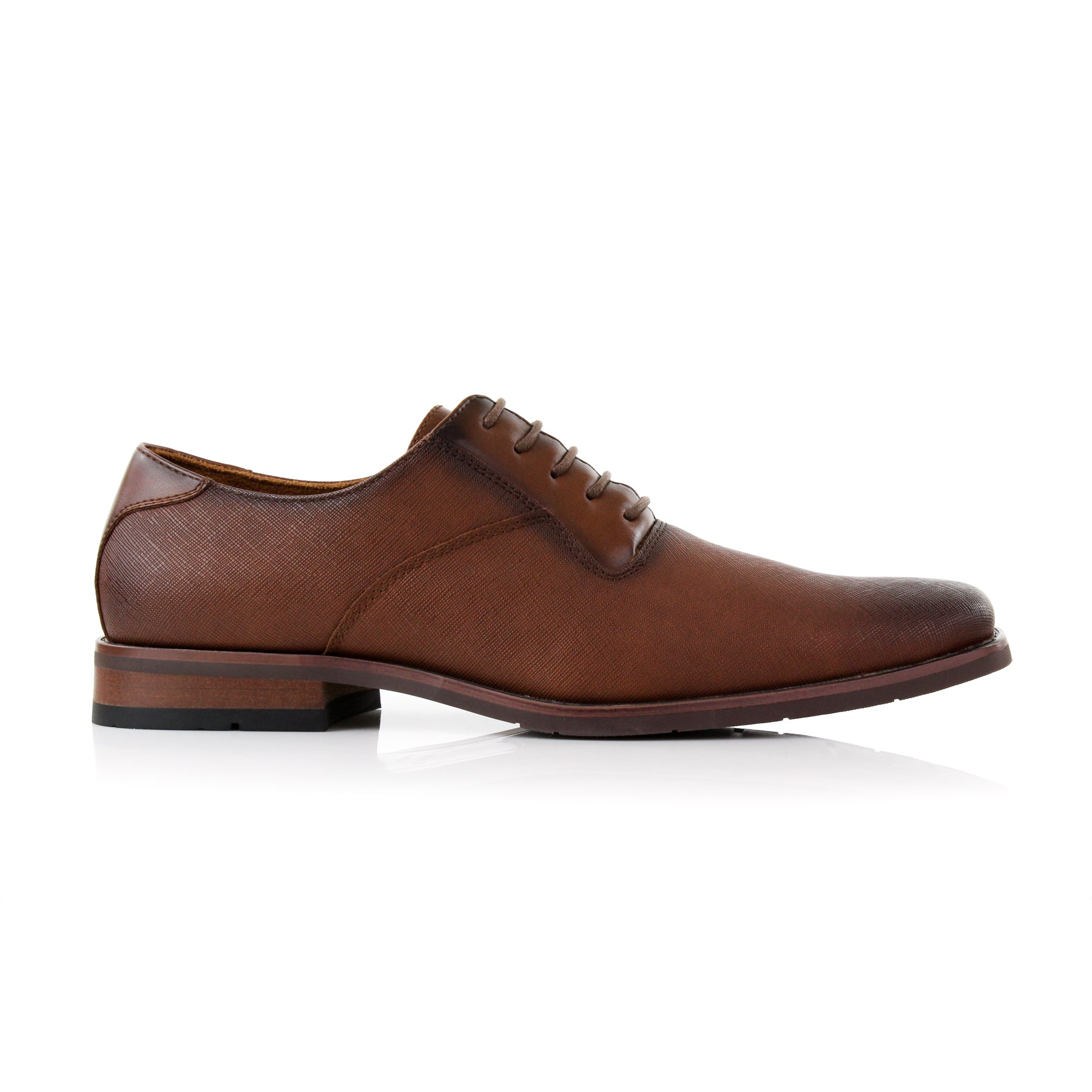 Embossed Oxford Shoes | Javier by Ferro Aldo | Conal Footwear | Outer Side Angle View