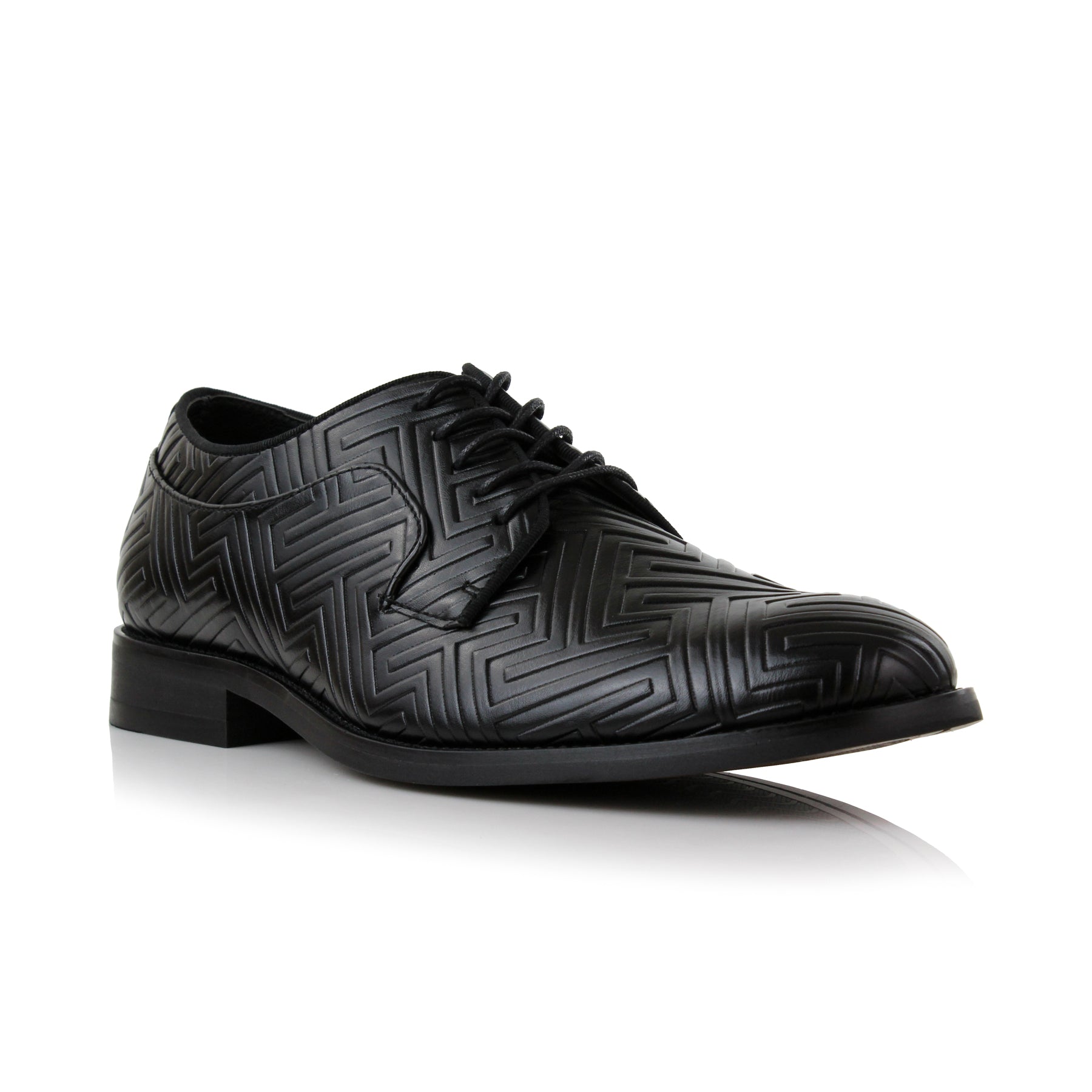 Embossed Pattern Derby Shoes | Jaxon by Ferro Aldo | Conal Footwear | Main Angle View