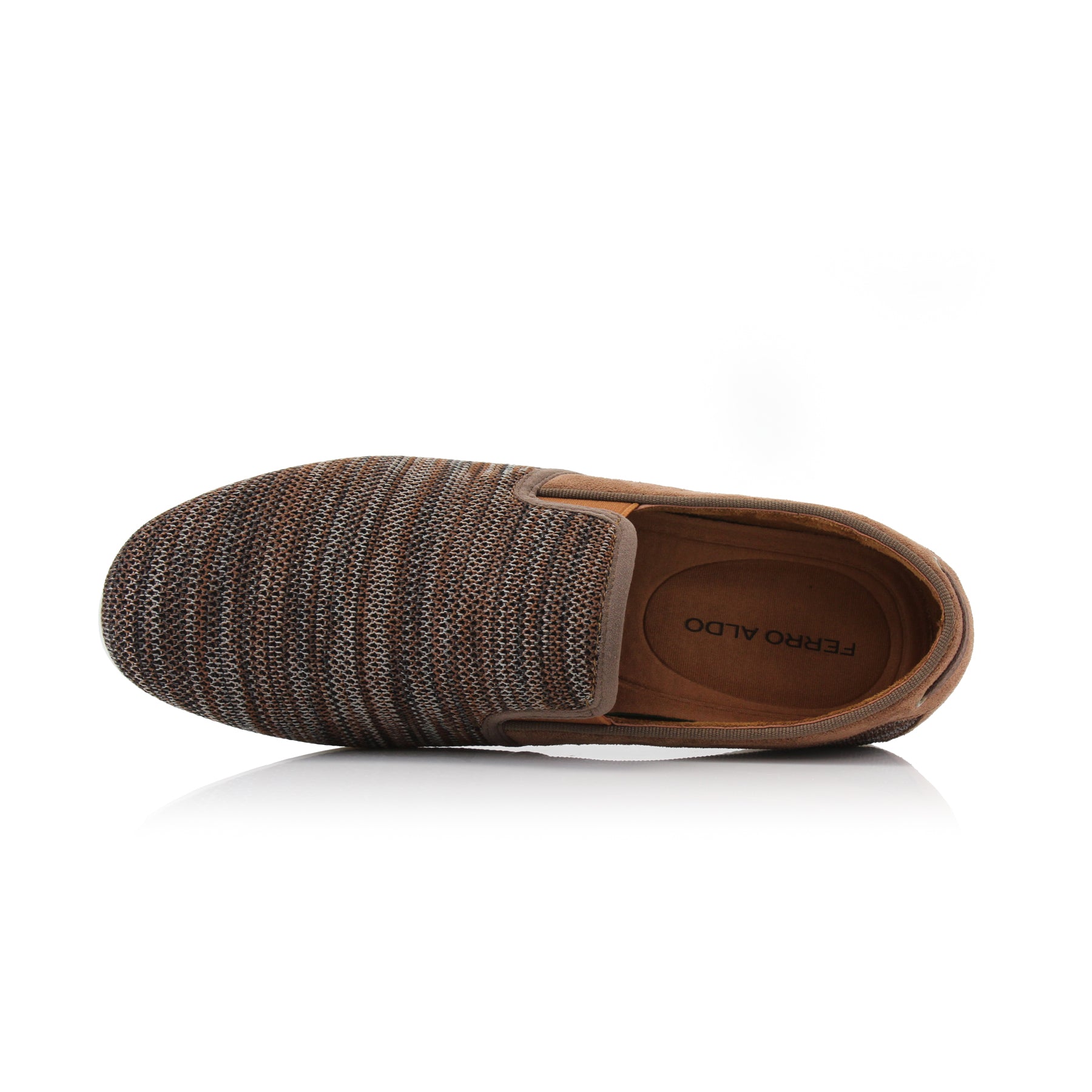 Knitted Loafers | Jiro by Ferro Aldo | Conal Footwear | Top-Down Angle View