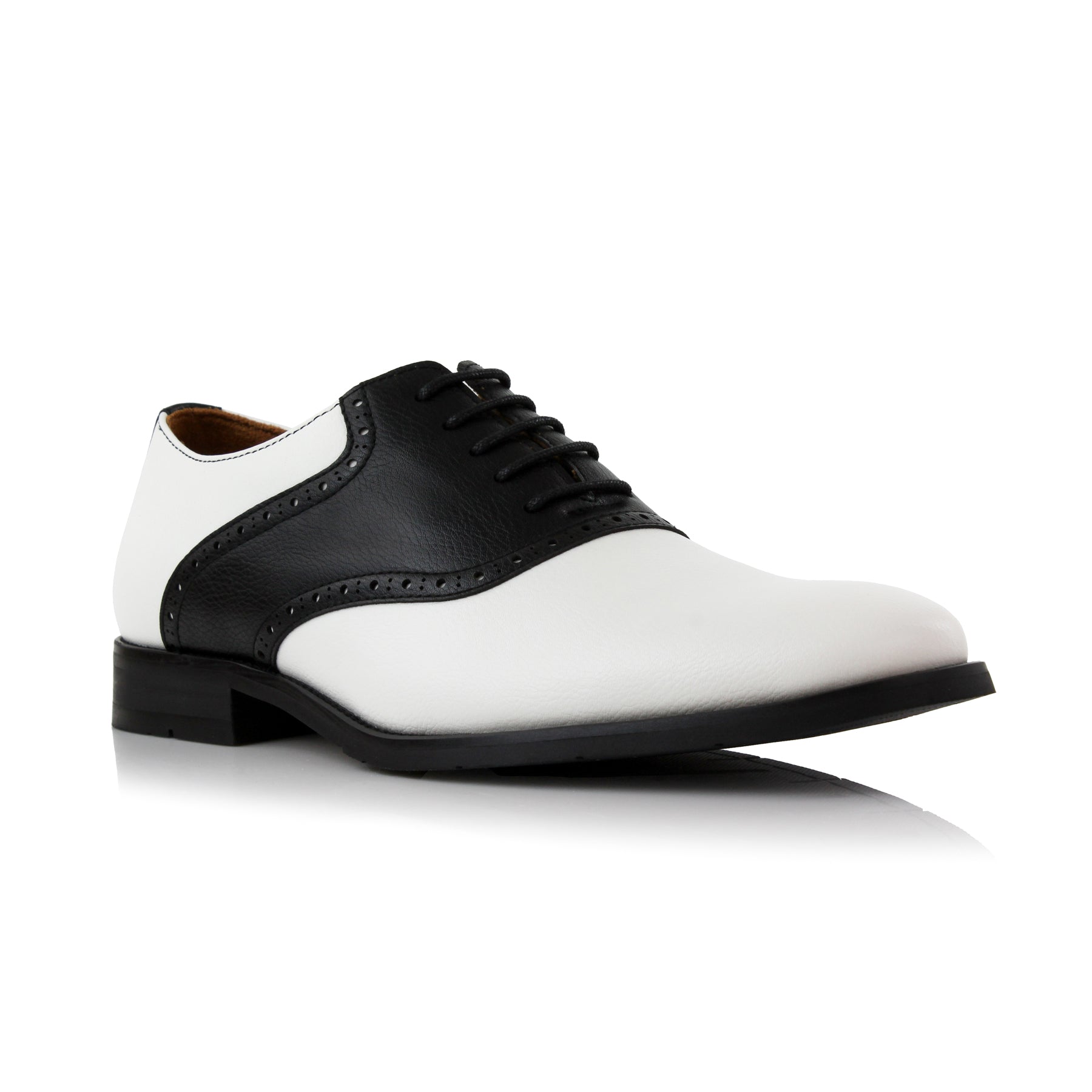 Two-Toned Perforated Oxfords | Jordan by Ferro Aldo | Conal Footwear | Main Angle View