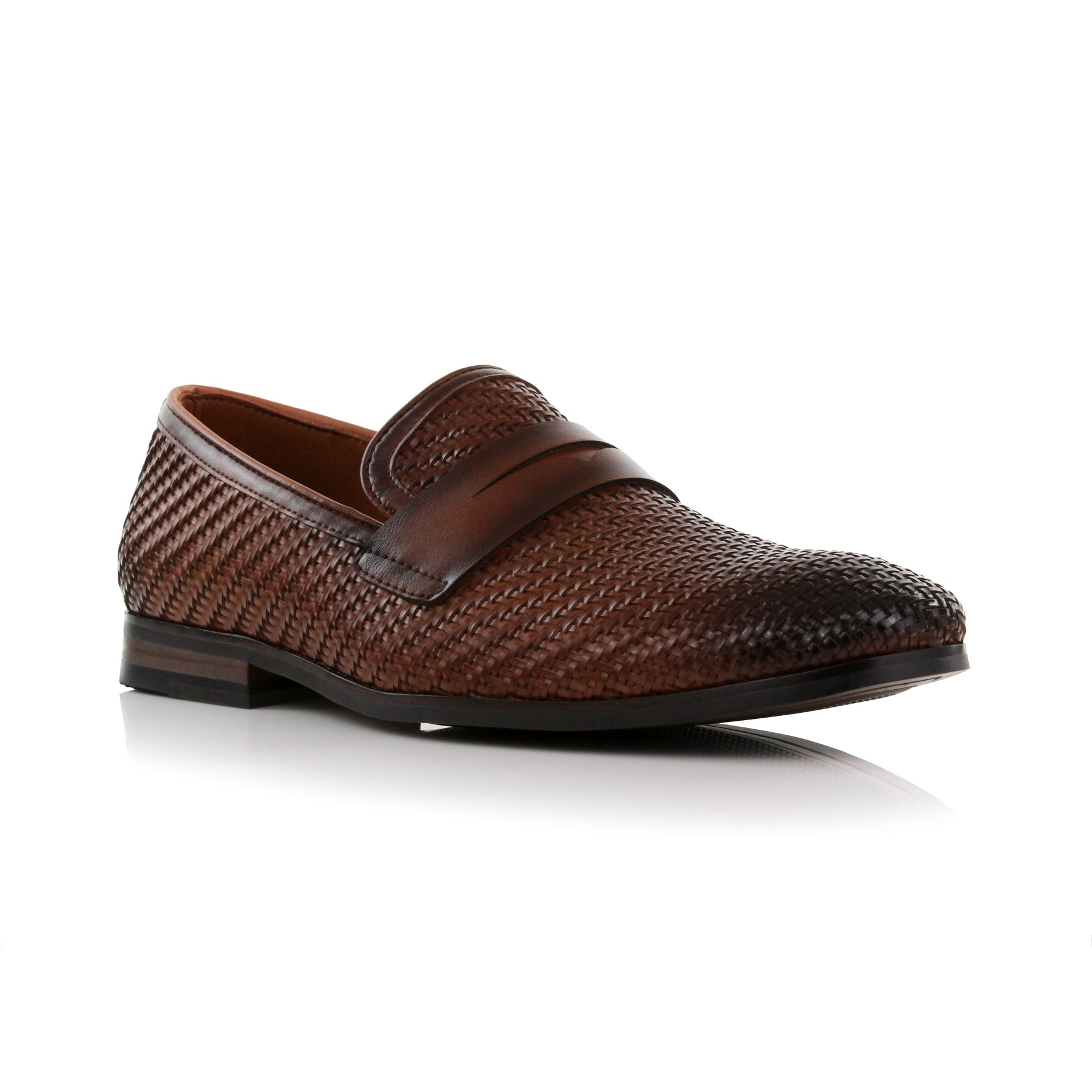Burnished Woven Loafers | Louie by Ferro Aldo | Conal Footwear | Main Angle View