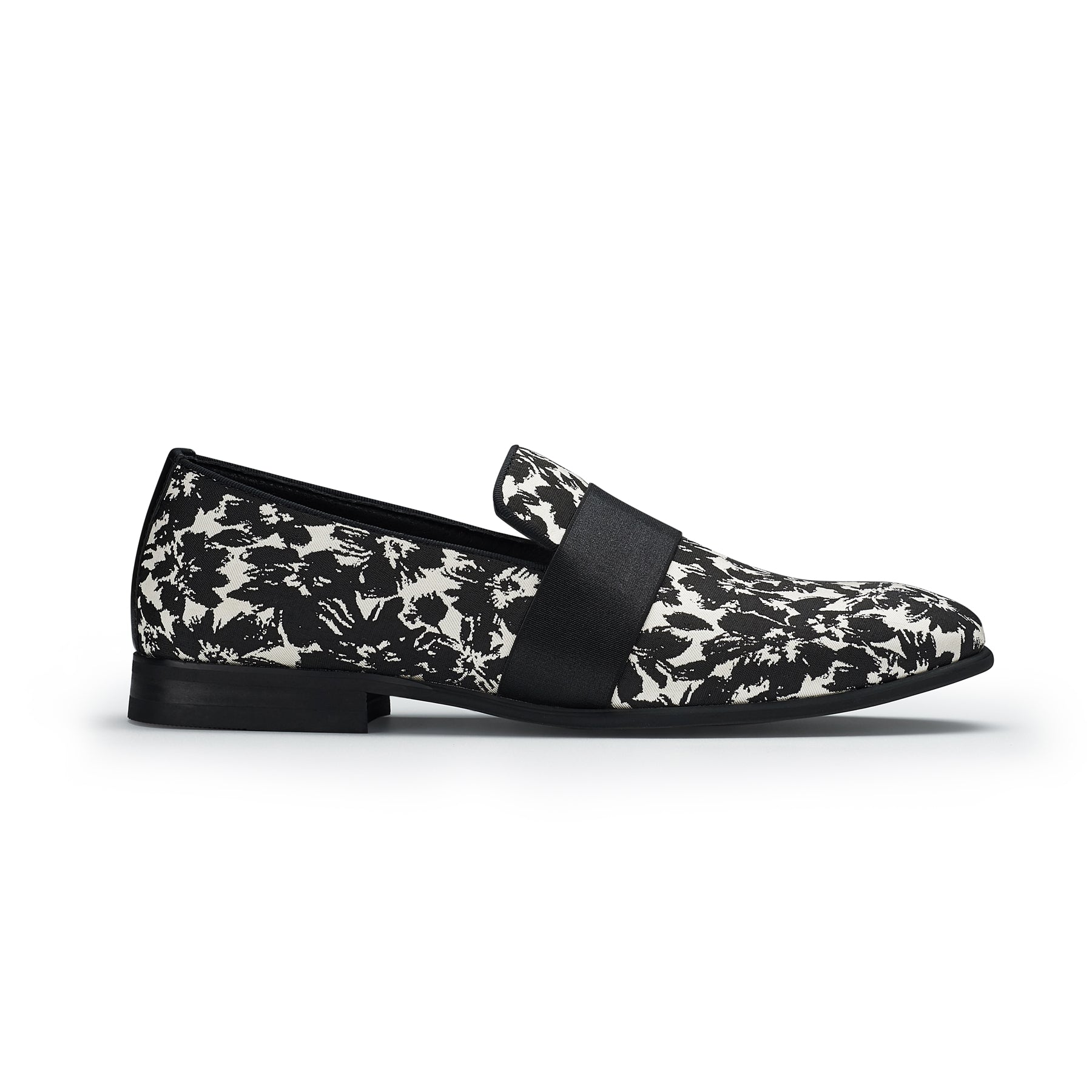 Men's Casual Fabric Penny Loafers | Lucio by Ferro Aldo | Conal Footwear | Outer Side Angle View