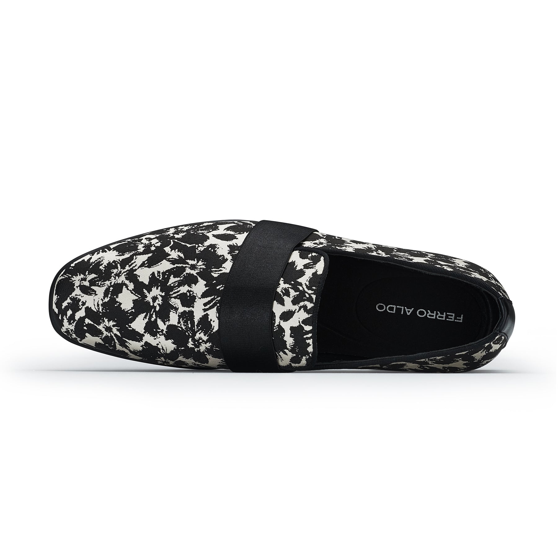 Men's Casual Fabric Penny Loafers | Lucio by Ferro Aldo | Conal Footwear | Top-Down Angle View