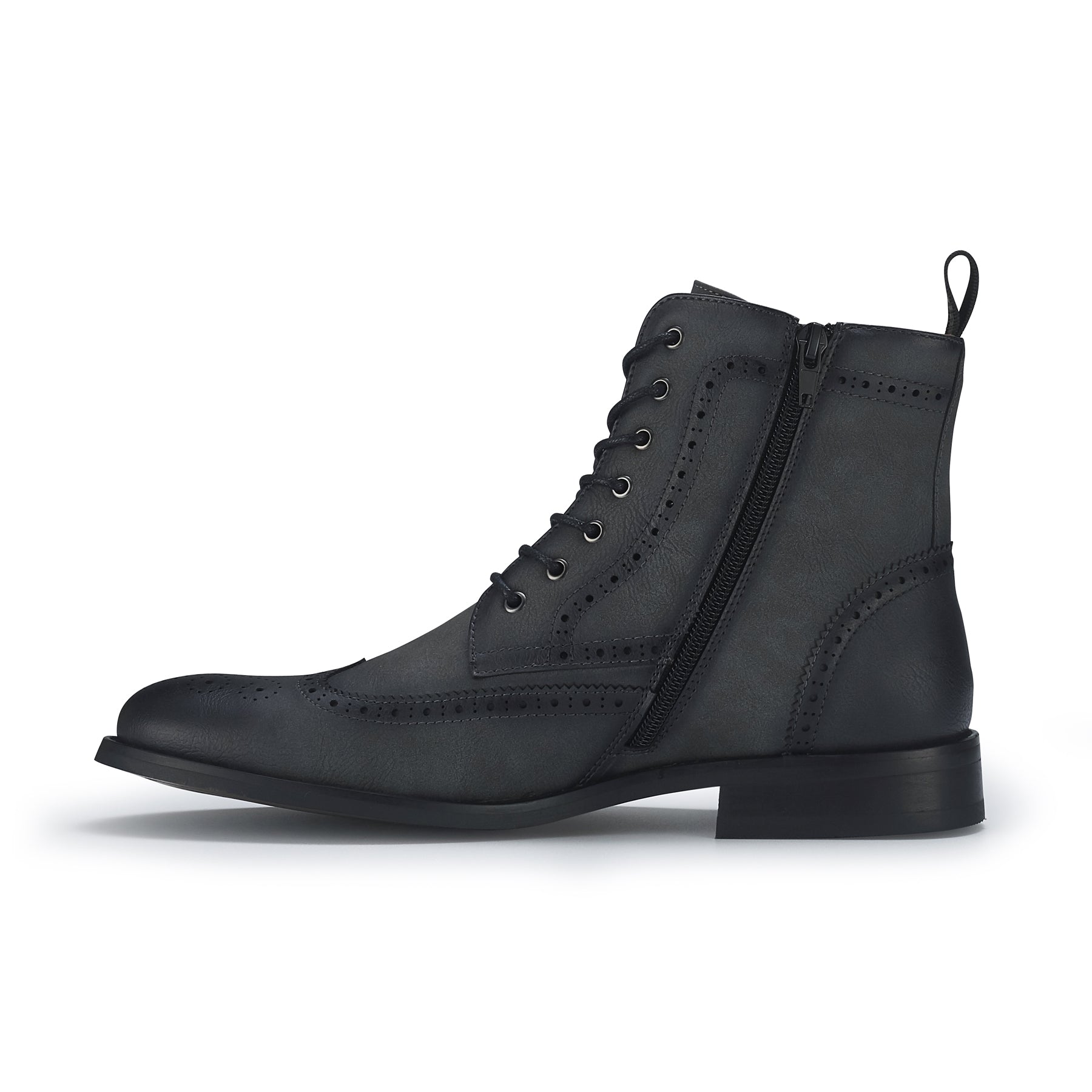 Wingtip Brogue Boots | Manson by Polar Fox | Conal Footwear | Inner Side Angle View