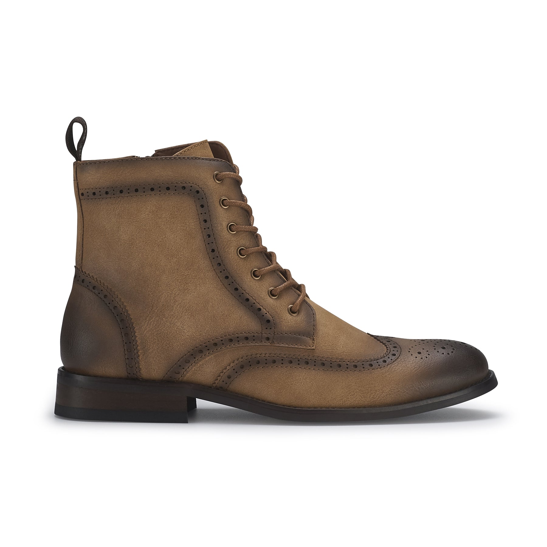 Wingtip Brogue Boots | Manson by Polar Fox | Conal Footwear | Outer Side Angle View