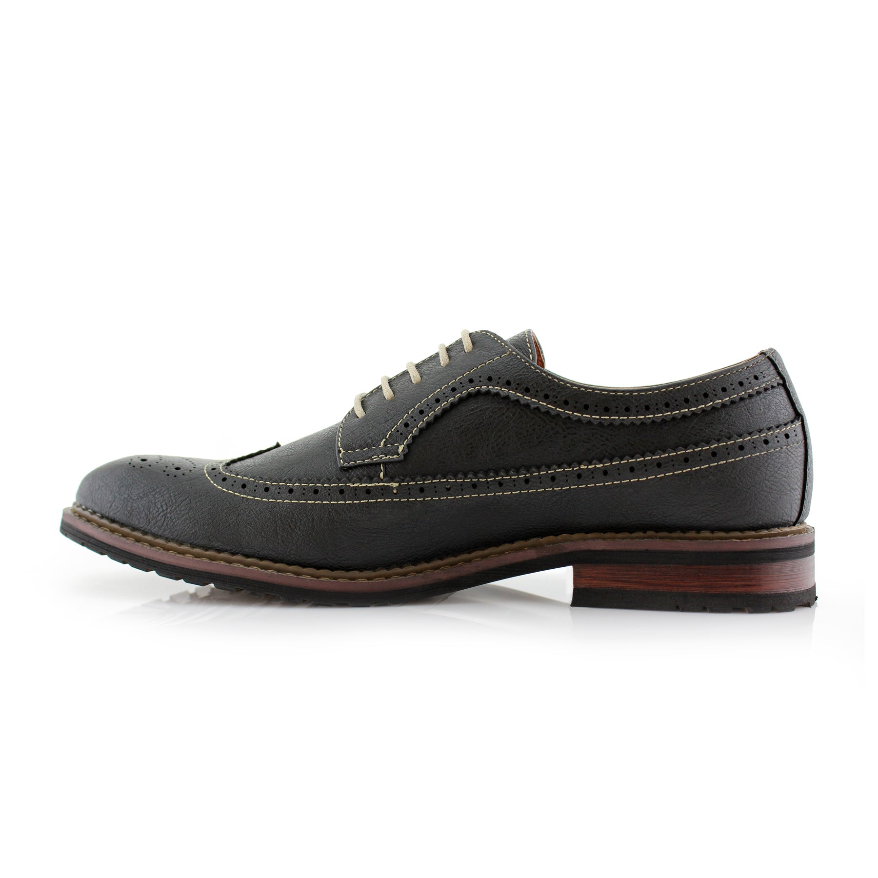 Longwing Brogue Derby Shoes | Phillip by Ferro Aldo | Conal Footwear | Inner Side Angle View