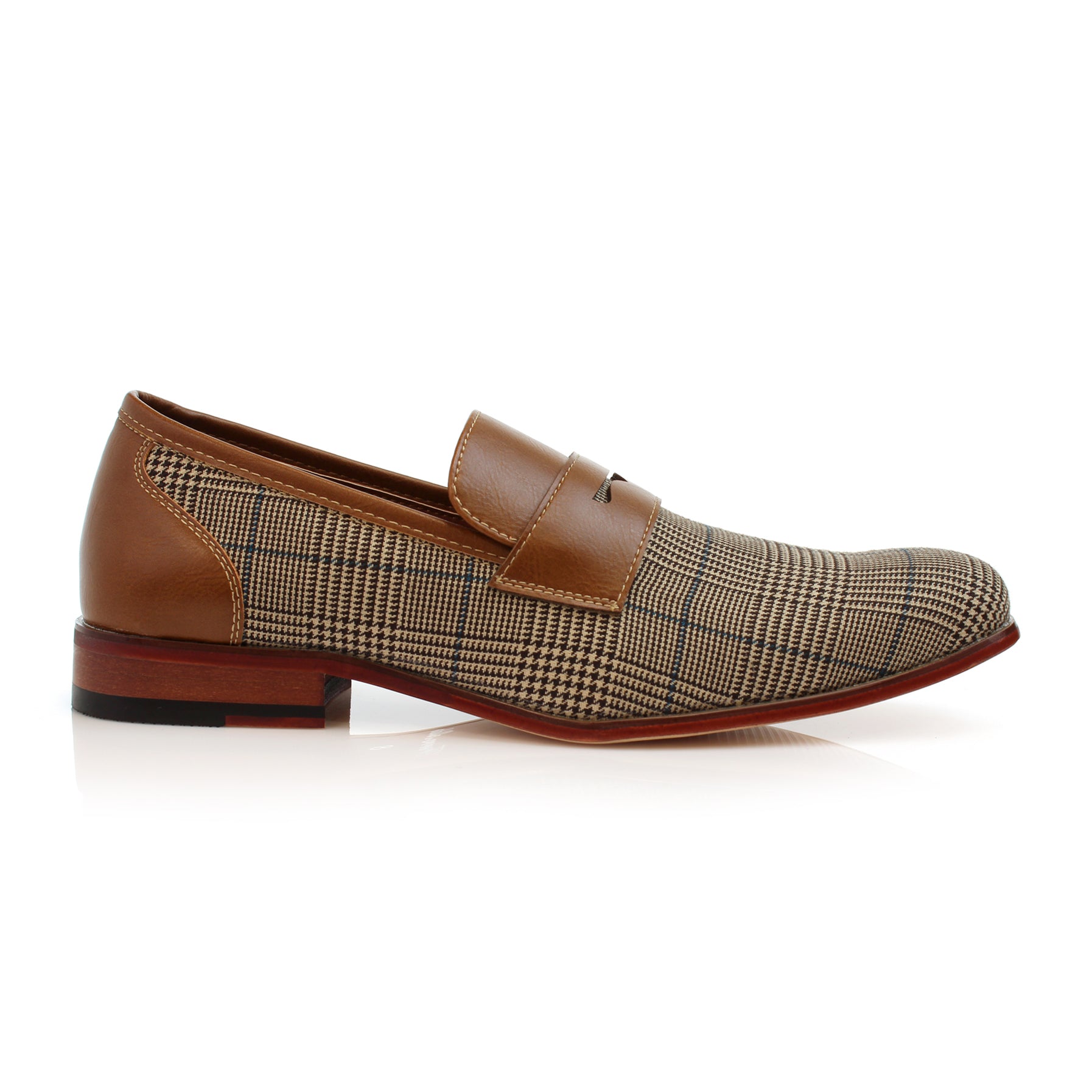 Plaid Loafers | Sidney by Ferro Aldo | Conal Footwear | Outer Side Angle View