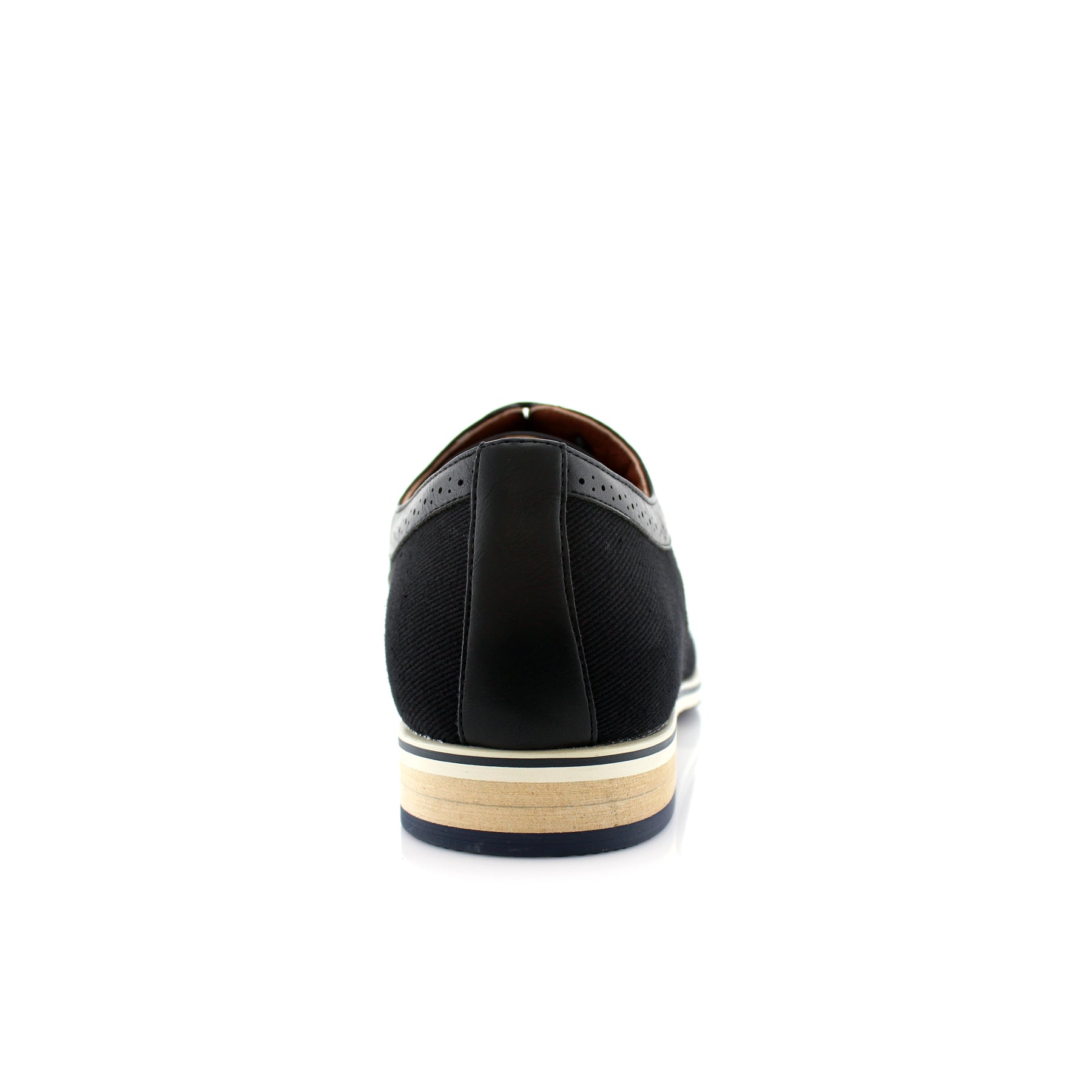 Duo-Textured Casual Oxfords | Edmonds by Ferro Aldo | Conal Footwear | Back Angle View