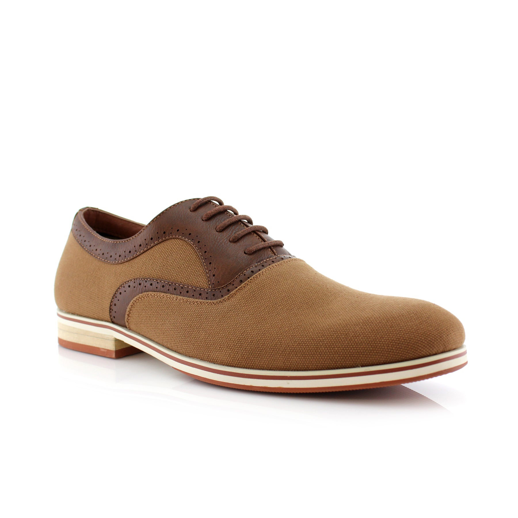 Duo-Textured Casual Oxfords | Edmonds by Ferro Aldo | Conal Footwear | Main Angle View