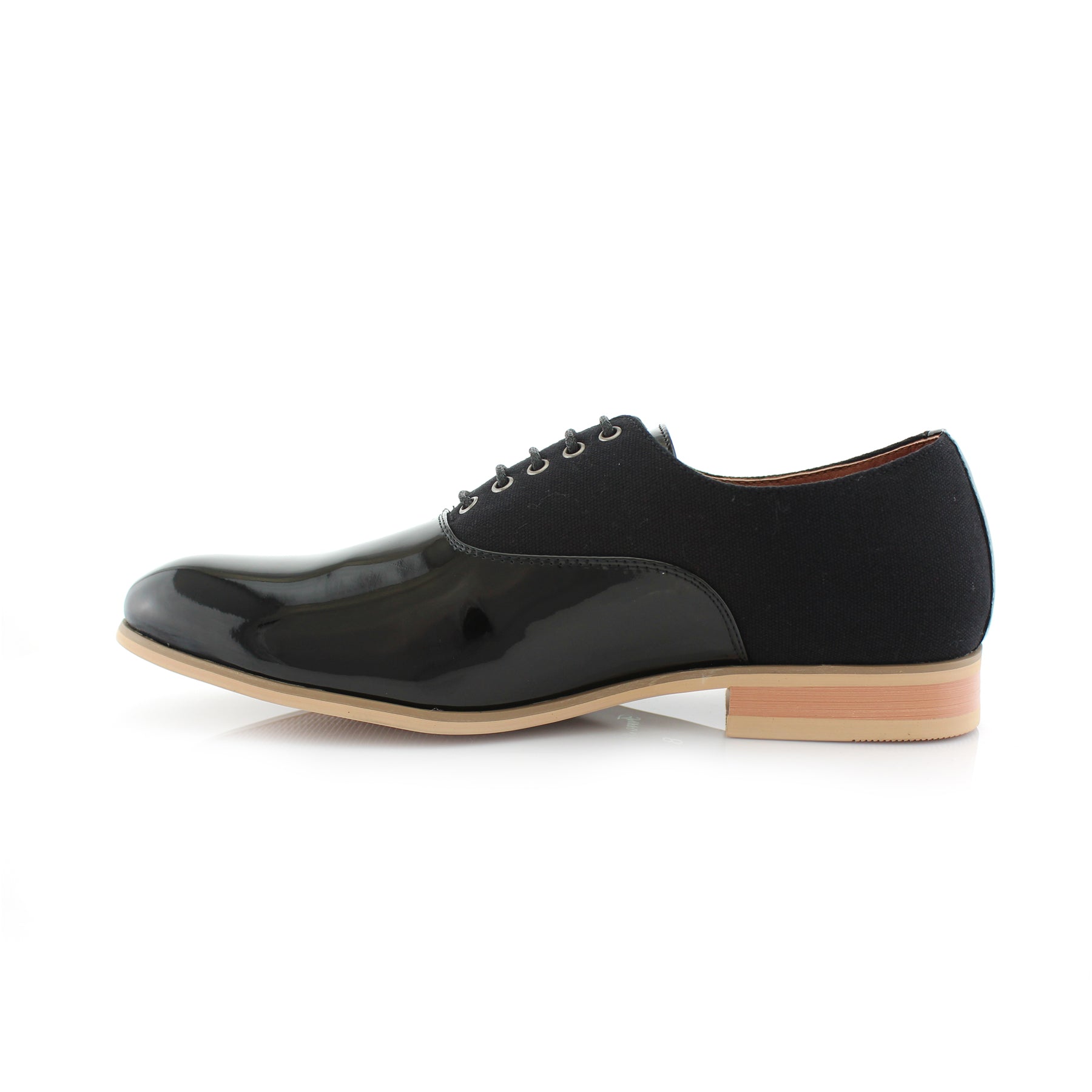 Duo-Textured Oxfords | Marcus by Ferro Aldo | Conal Footwear | Inner Side Angle View