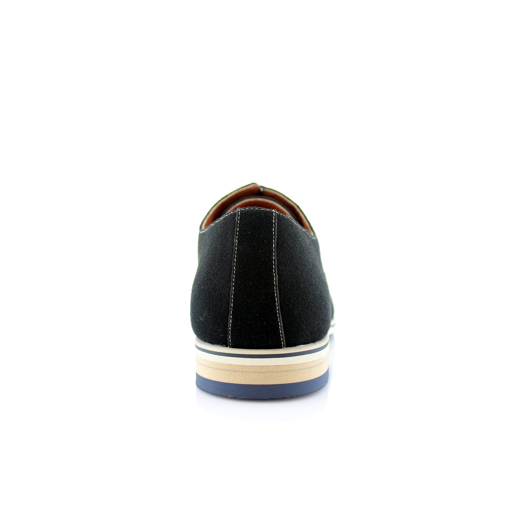 Cap-Toe Suede Oxfords | Bernie by Ferro Aldo | Conal Footwear | Back Angle View