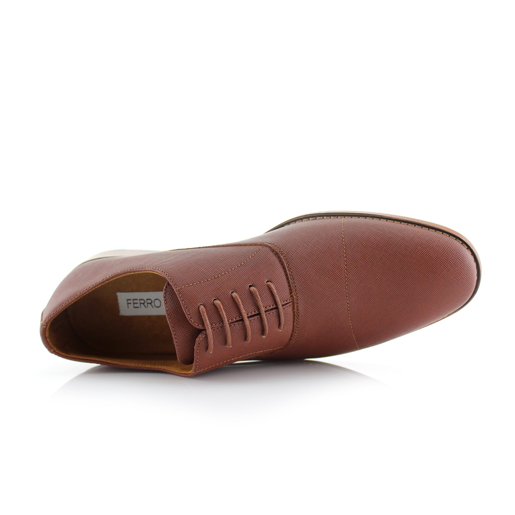 Embossed Oxfords | Garrett by Ferro Aldo | Conal Footwear | Top-Down Angle View