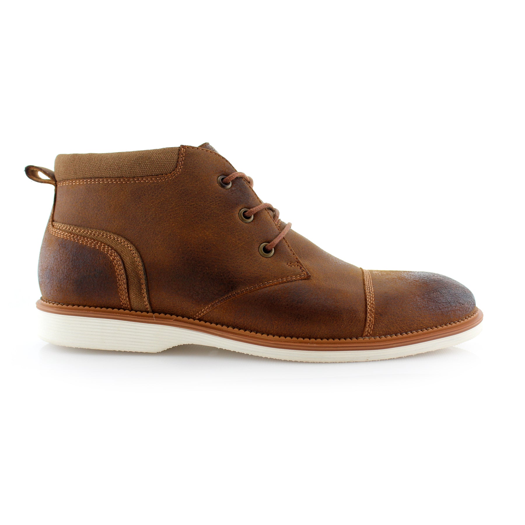 Cap-Toe Chukka Boots | Sammy by Ferro Aldo | Conal Footwear | Outer Side Angle View