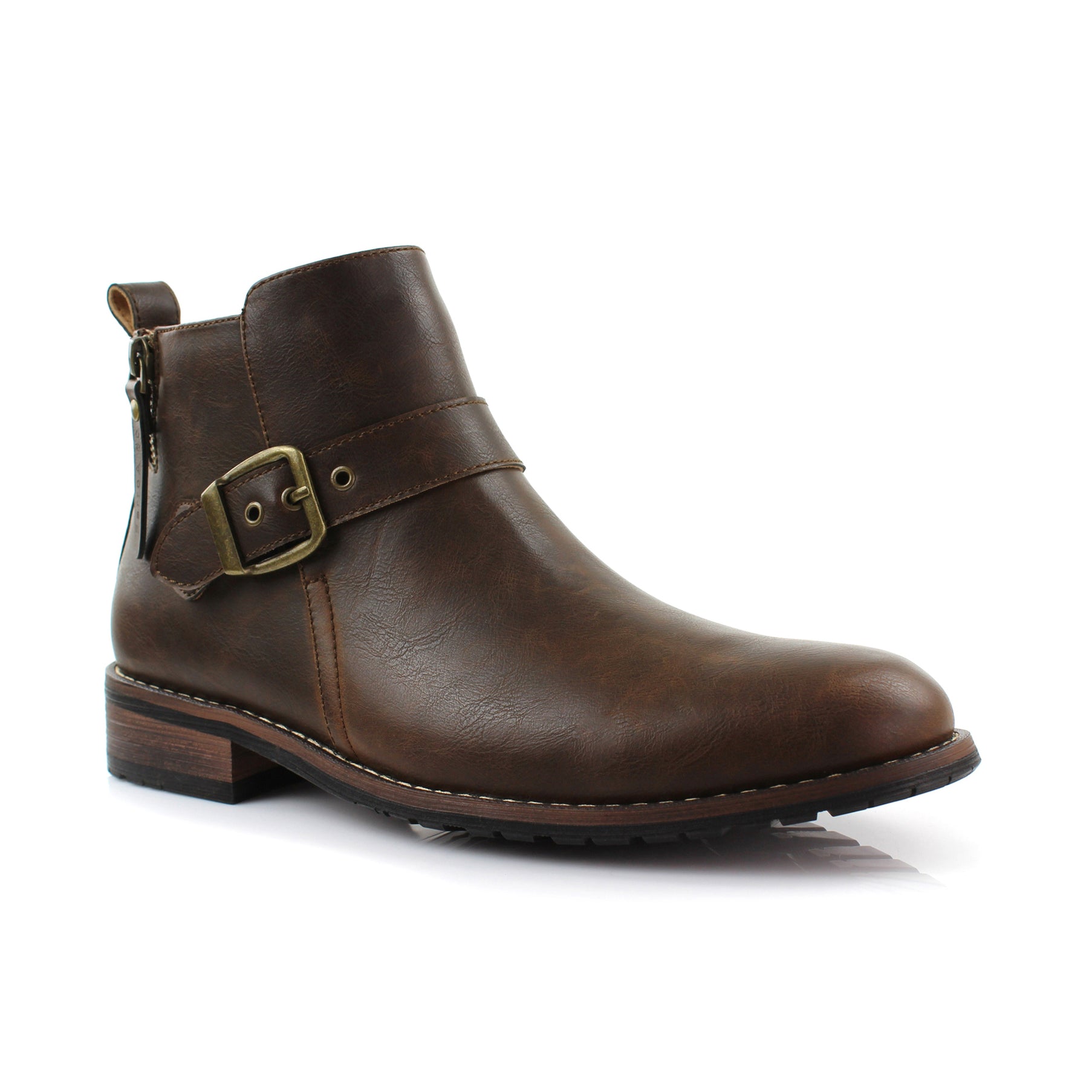 Side Buckle Chelsea Boots | DALTON | Ferro Aldo Vegan Leather Shoes