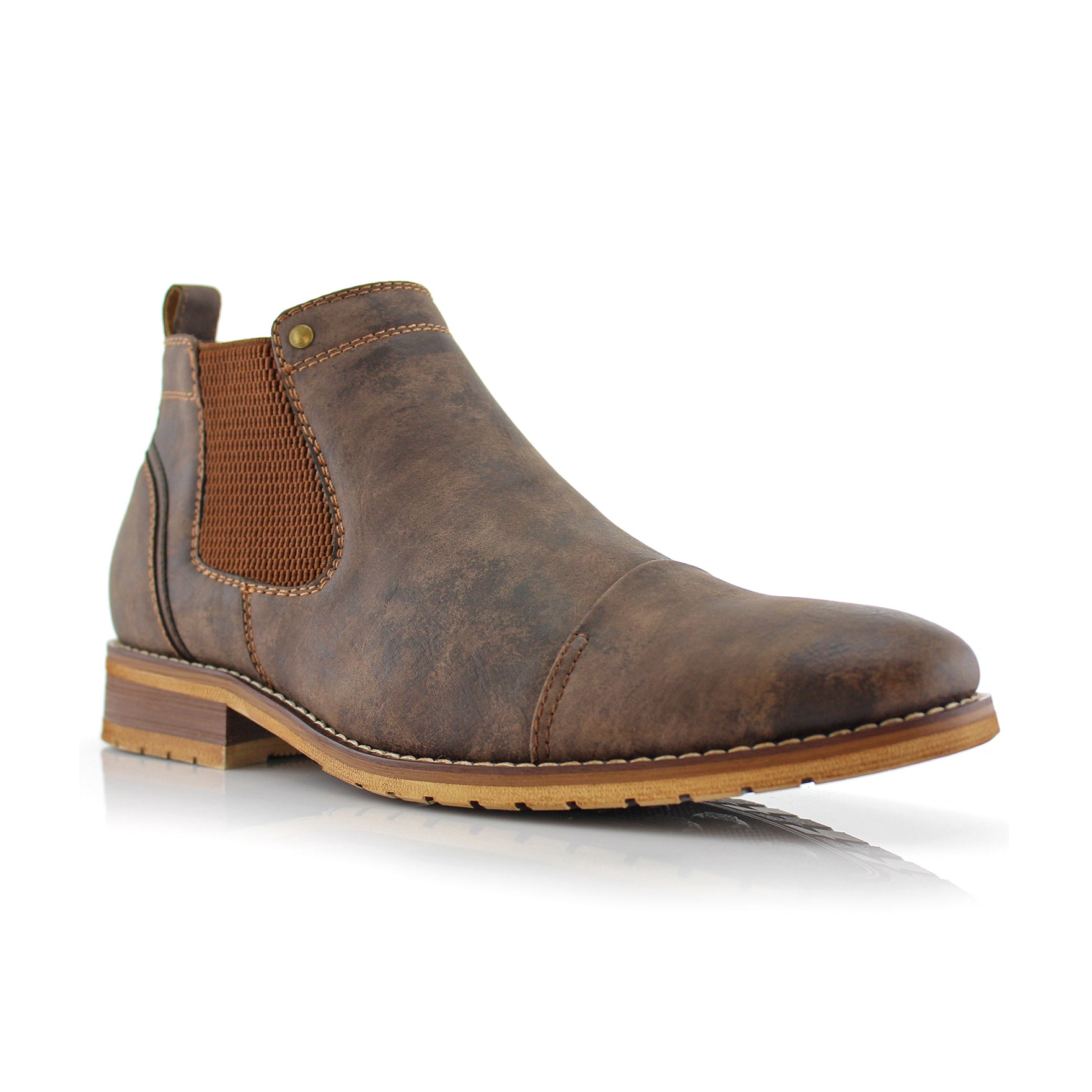 Burnished Chelsea Boots | Sterling by Ferro Aldo | Conal Footwear | Main Angle View