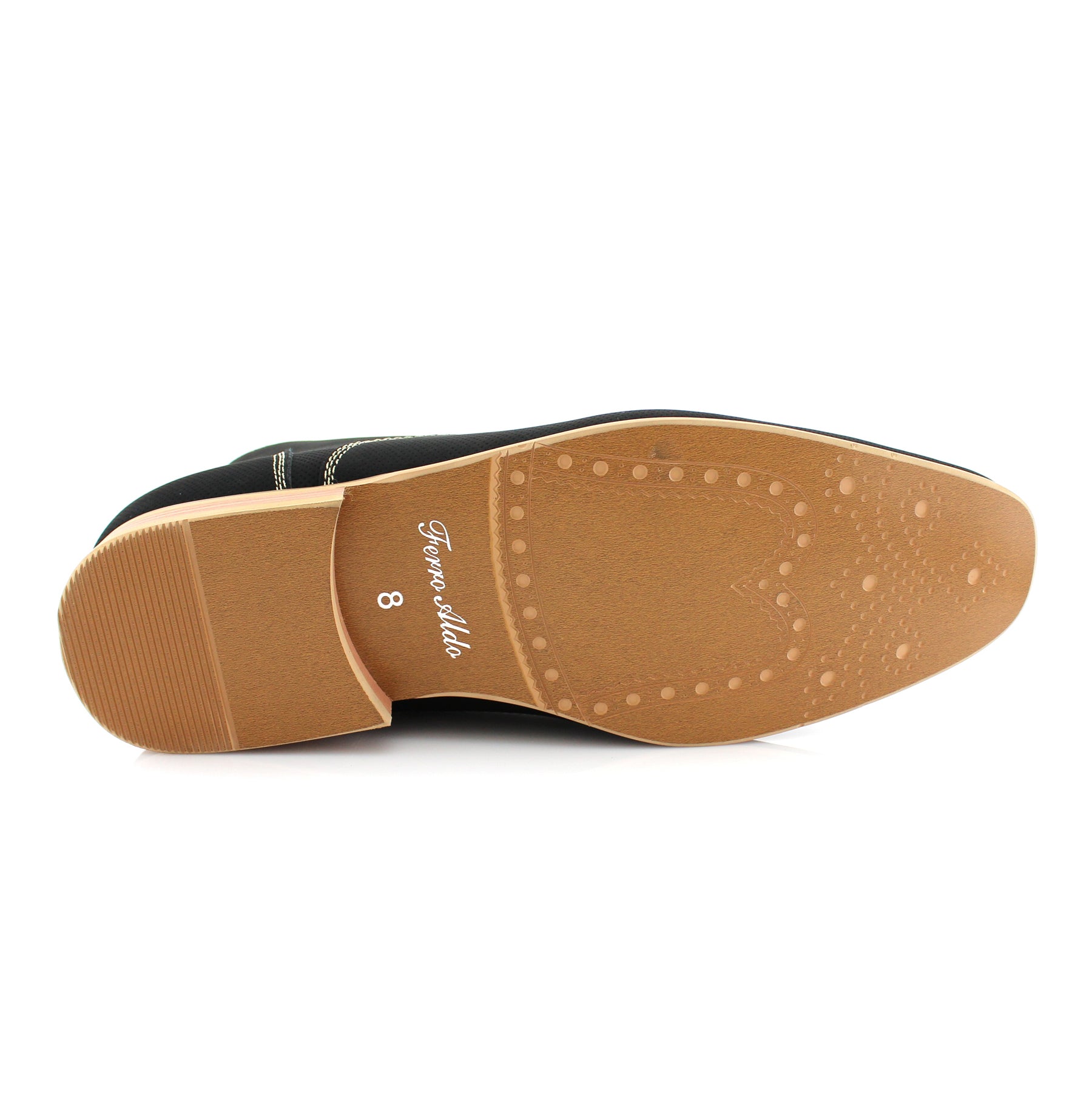 Perforated Chukka Boots | Jacob by Ferro Aldo | Conal Footwear | Bottom Sole Angle View