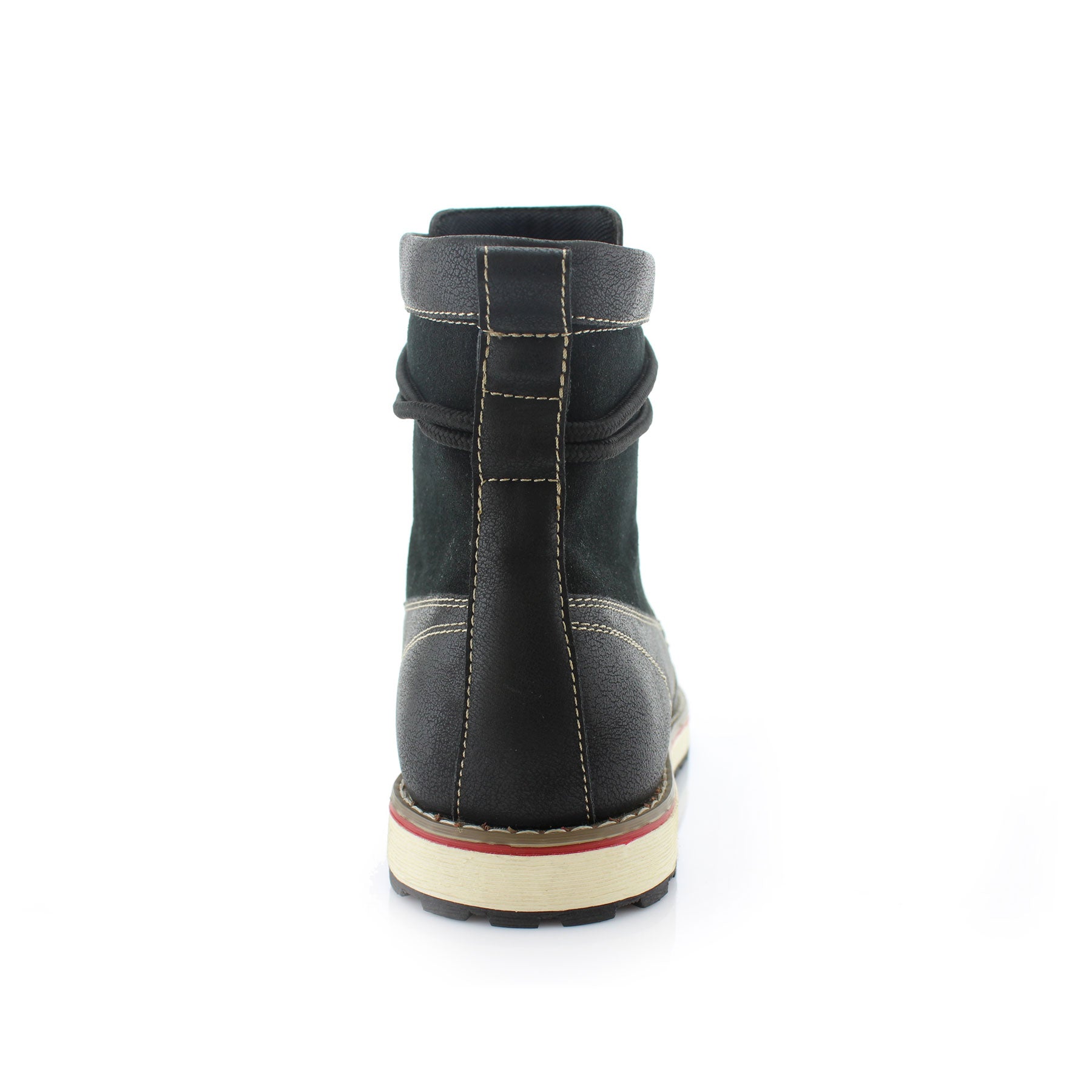 Moccasin-Style Moc-Toe Boots | Jasper by Polar Fox | Conal Footwear | Back Angle View