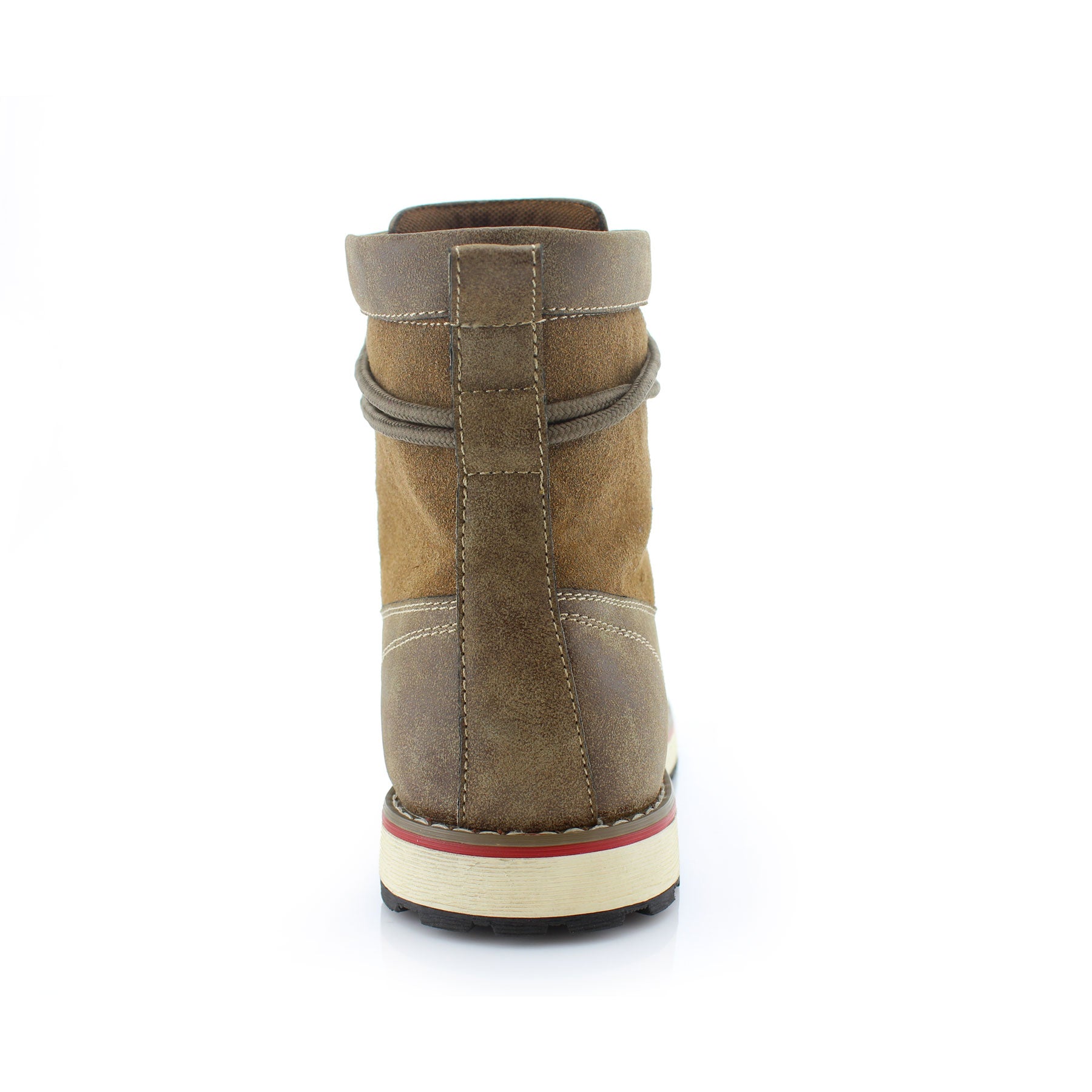 Moccasin-Style Moc-Toe Boots | Jasper by Polar Fox | Conal Footwear | Back Angle View