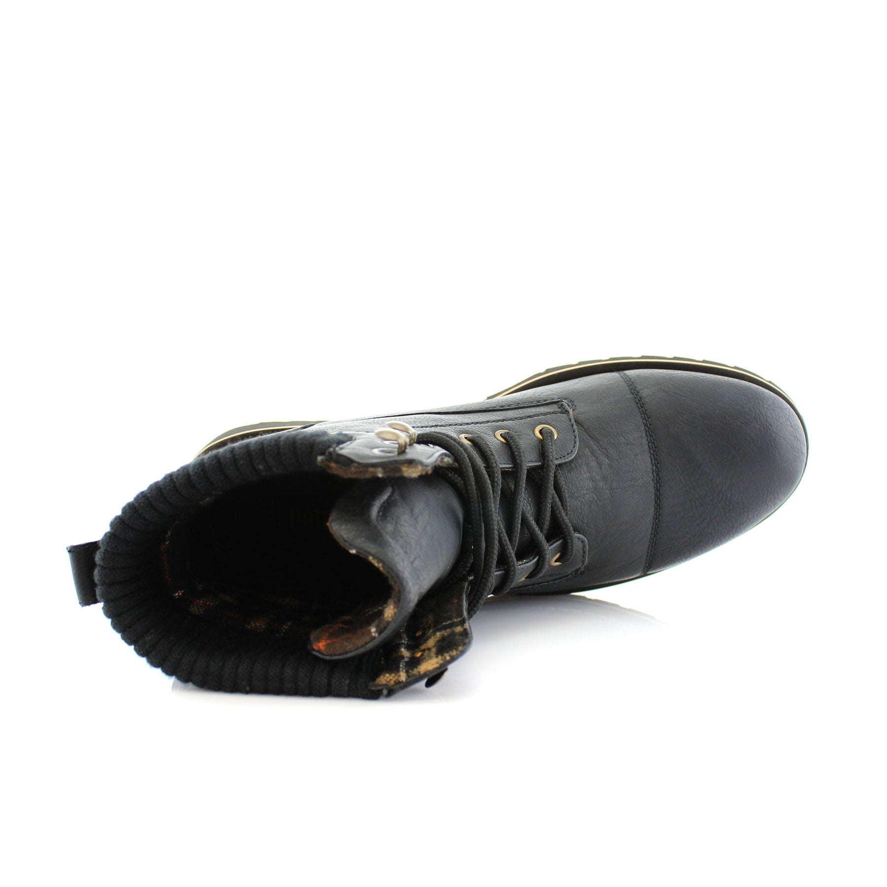 Heavy Duty Combat Boots | Wilson by Polar Fox | Conal Footwear | Top-Down Angle View