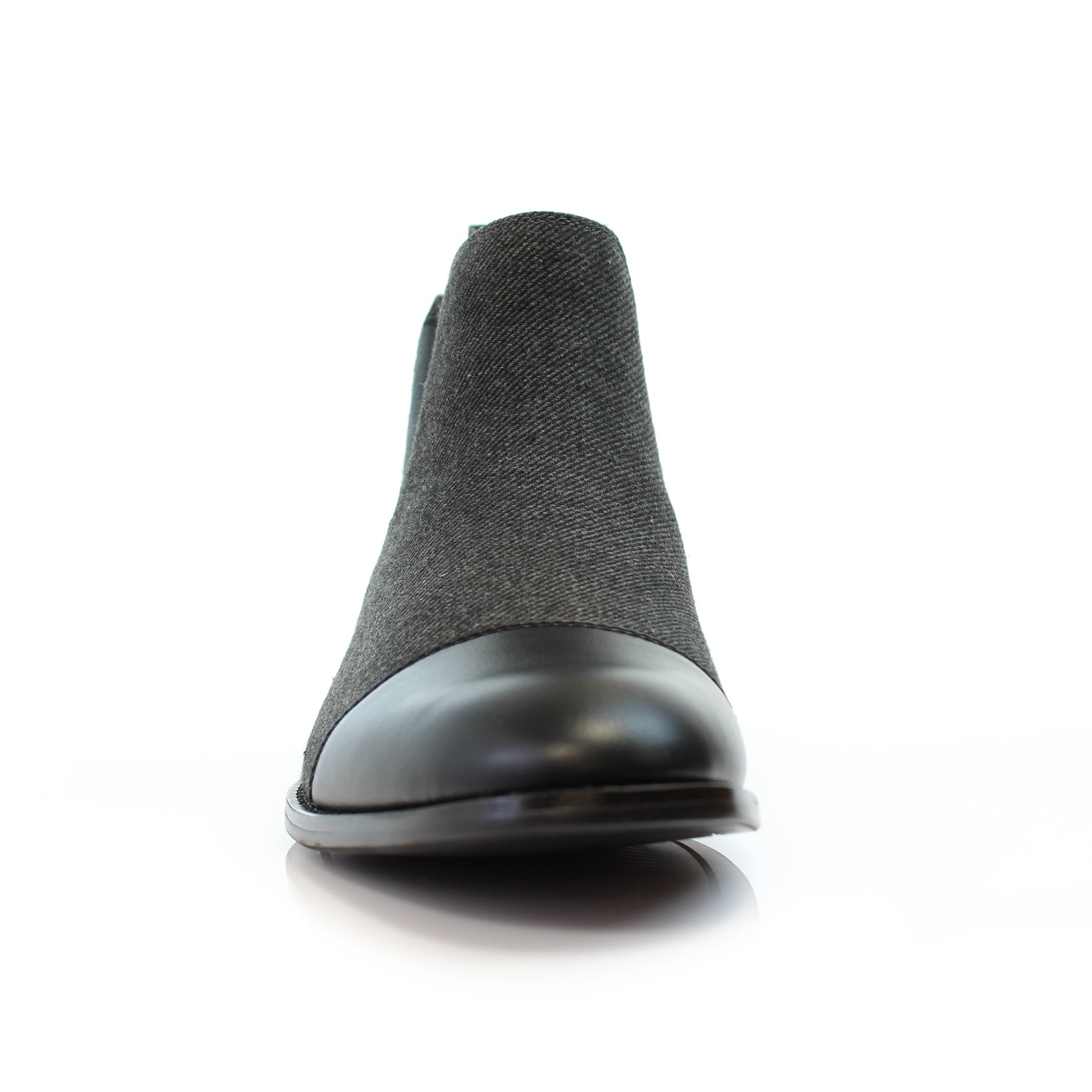 Duo-Textured Chelsea Boots | Forbes by Polar Fox | Conal Footwear | Front Angle View