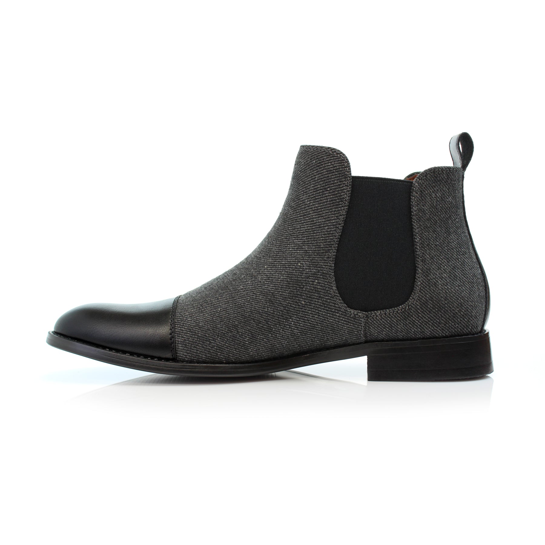 Duo-Textured Chelsea Boots | Forbes by Polar Fox | Conal Footwear | Inner Side Angle View