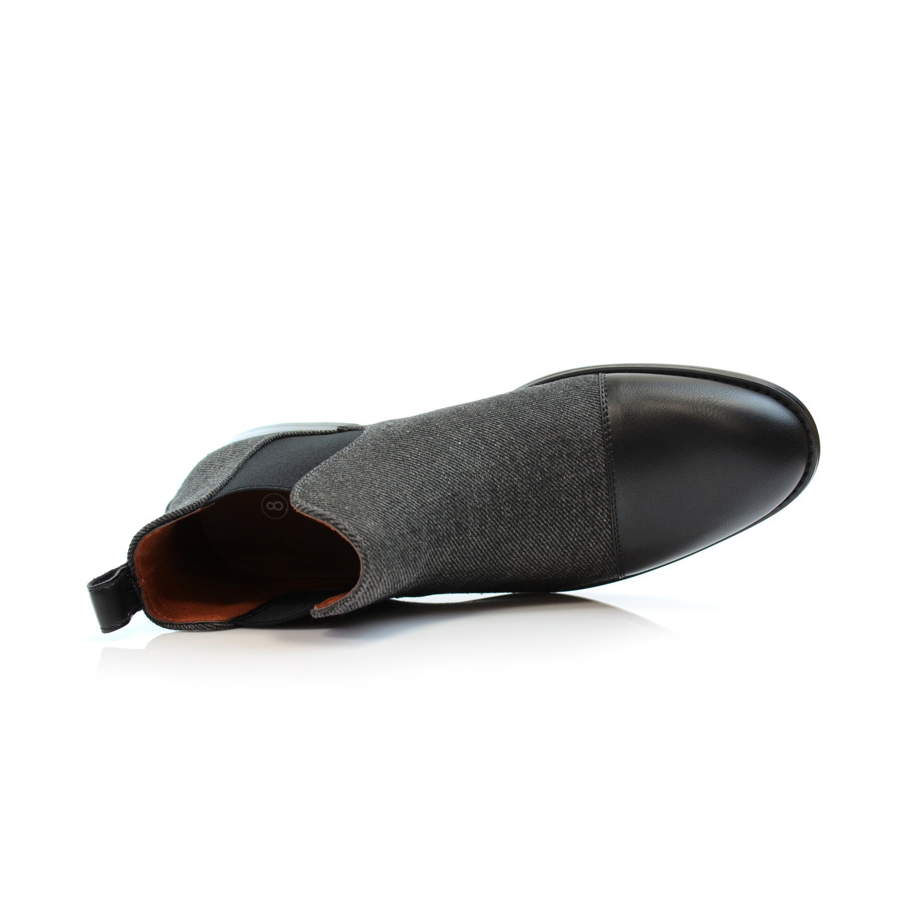 Duo-Textured Chelsea Boots | Forbes by Polar Fox | Conal Footwear | Top-Down Angle View