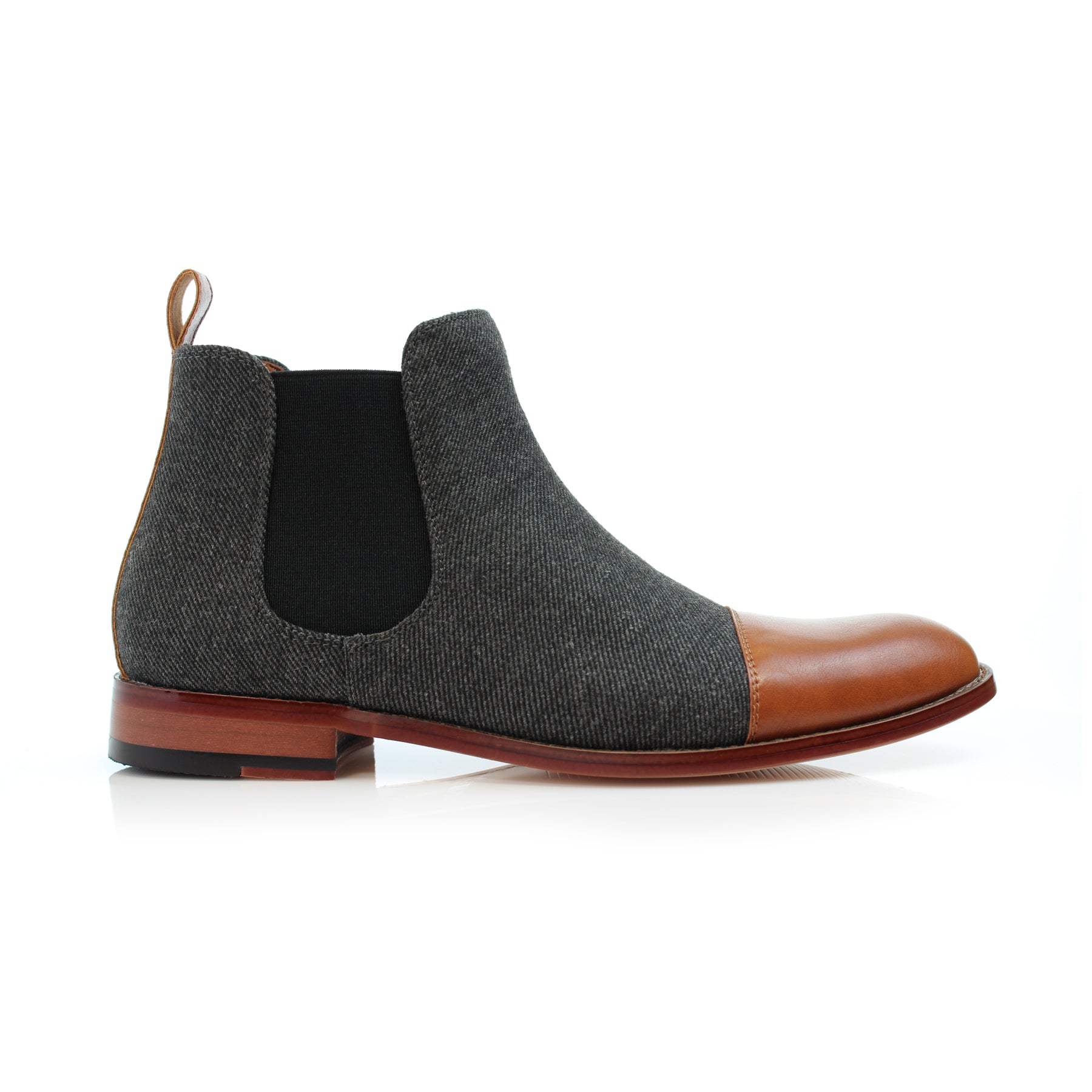 Duo-Textured Chelsea Boots | Forbes by Polar Fox | Conal Footwear | Outer Side Angle View