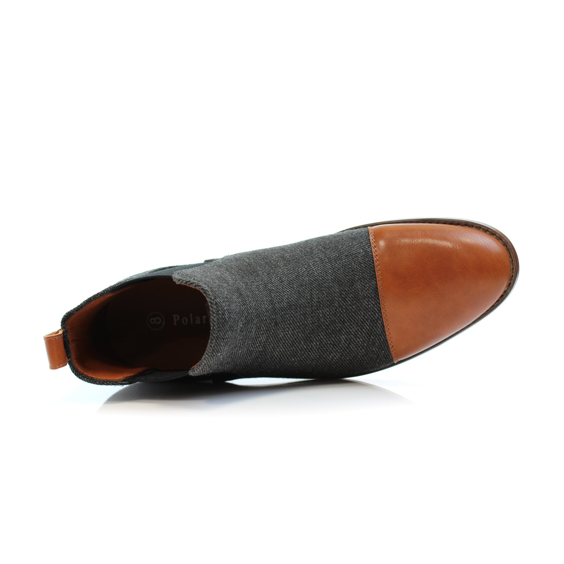 Duo-Textured Chelsea Boots | Forbes by Polar Fox | Conal Footwear | Top-Down Angle View