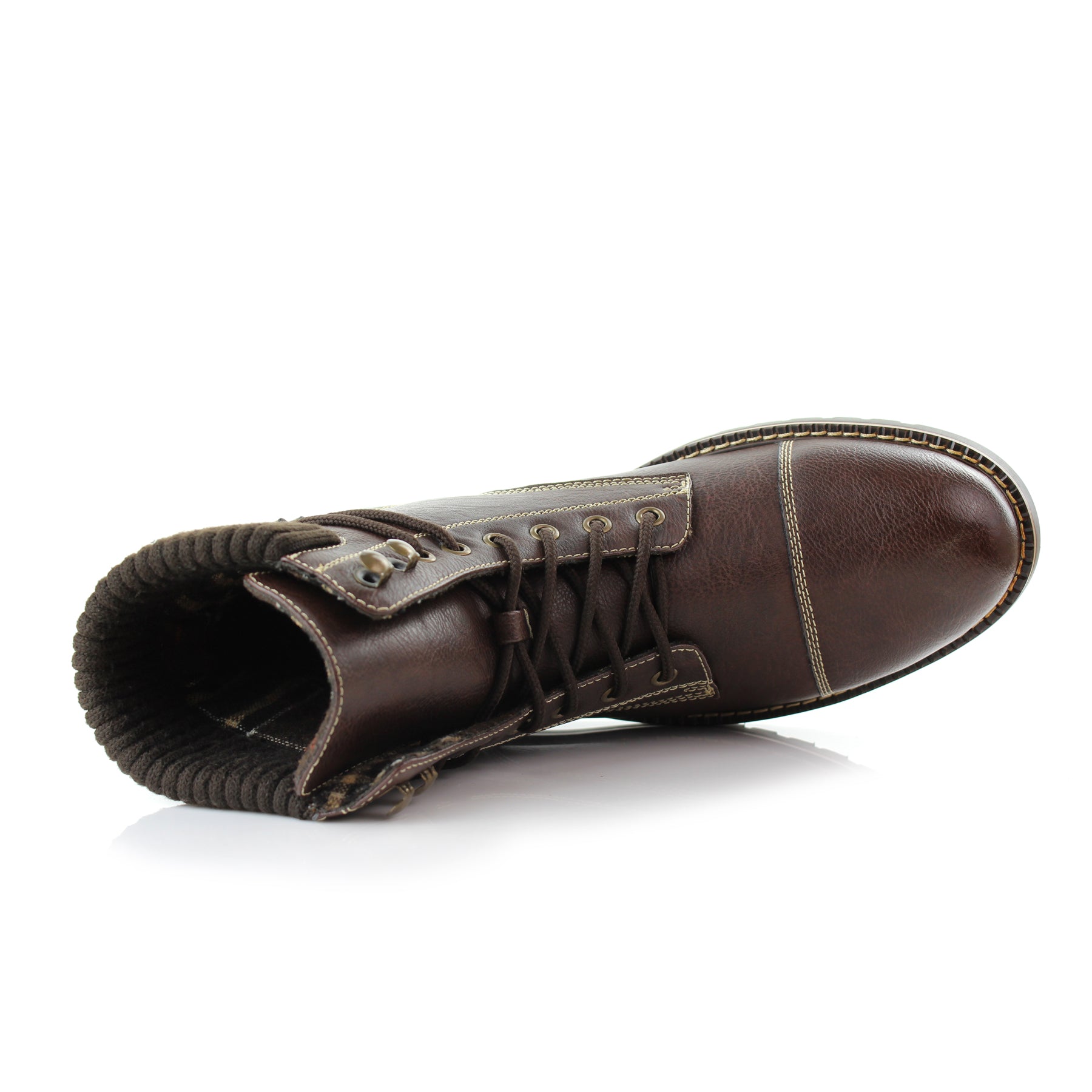 Padded Embossed Winter Boots | Nicholas by Polar Fox | Conal Footwear | Top-Down Angle View