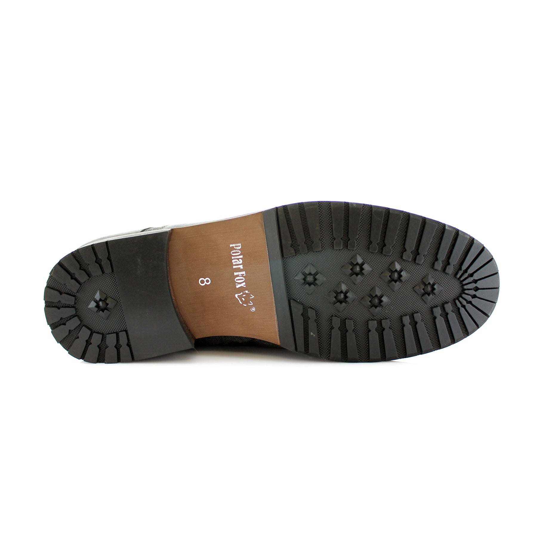 Duo-Textured Combat Boots | Mitch by Polar Fox | Conal Footwear | Bottom Sole Angle View
