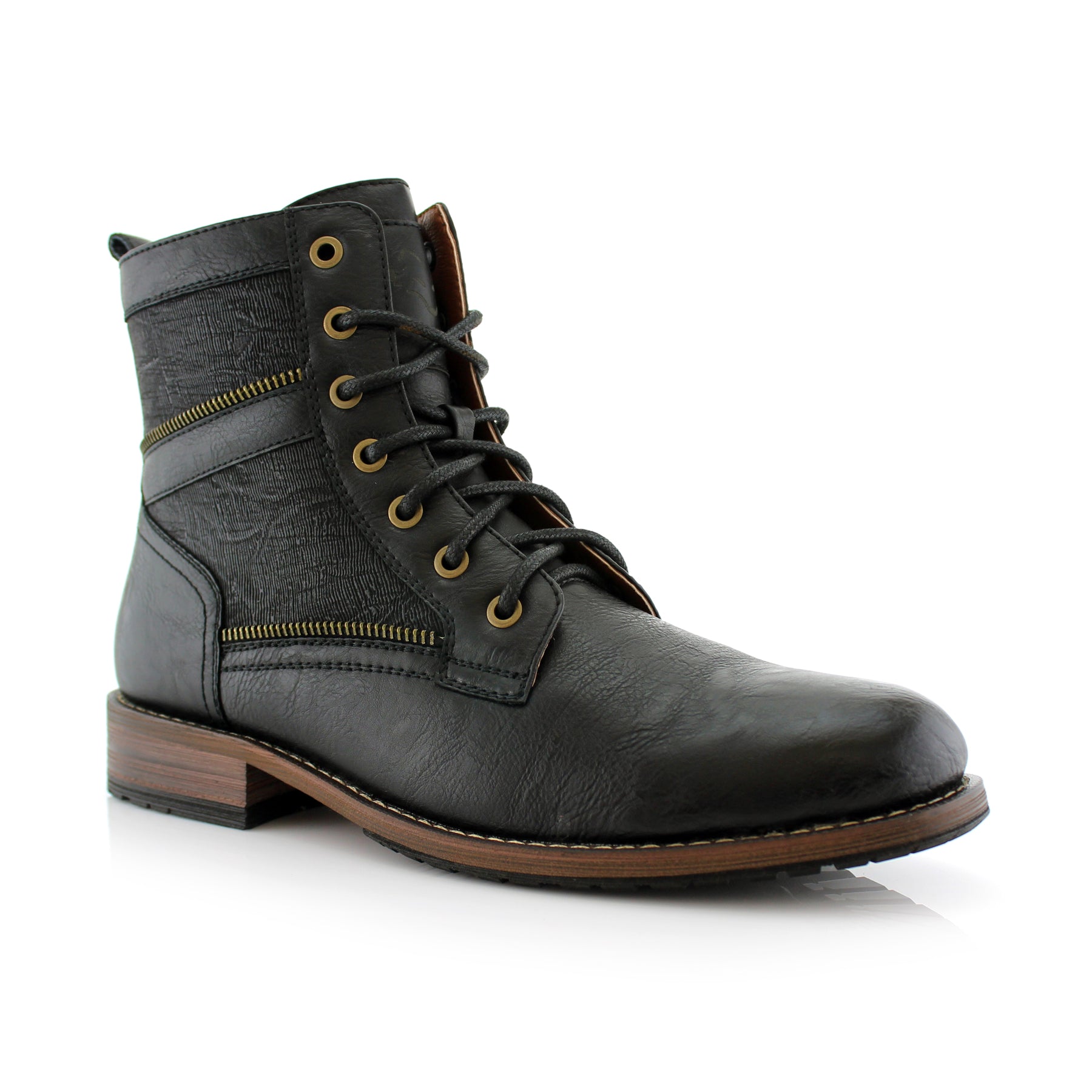 Embossed High-Top Boots | Roy by Polar Fox | Conal Footwear | Main Angle View