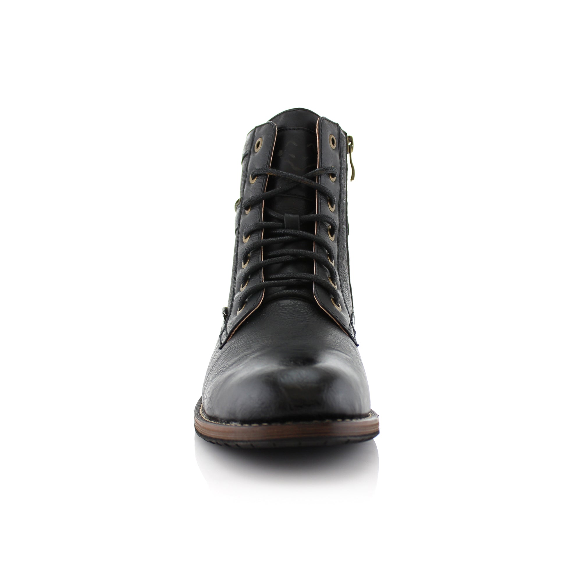 Embossed High-Top Boots | Roy by Polar Fox | Conal Footwear | Front Angle View