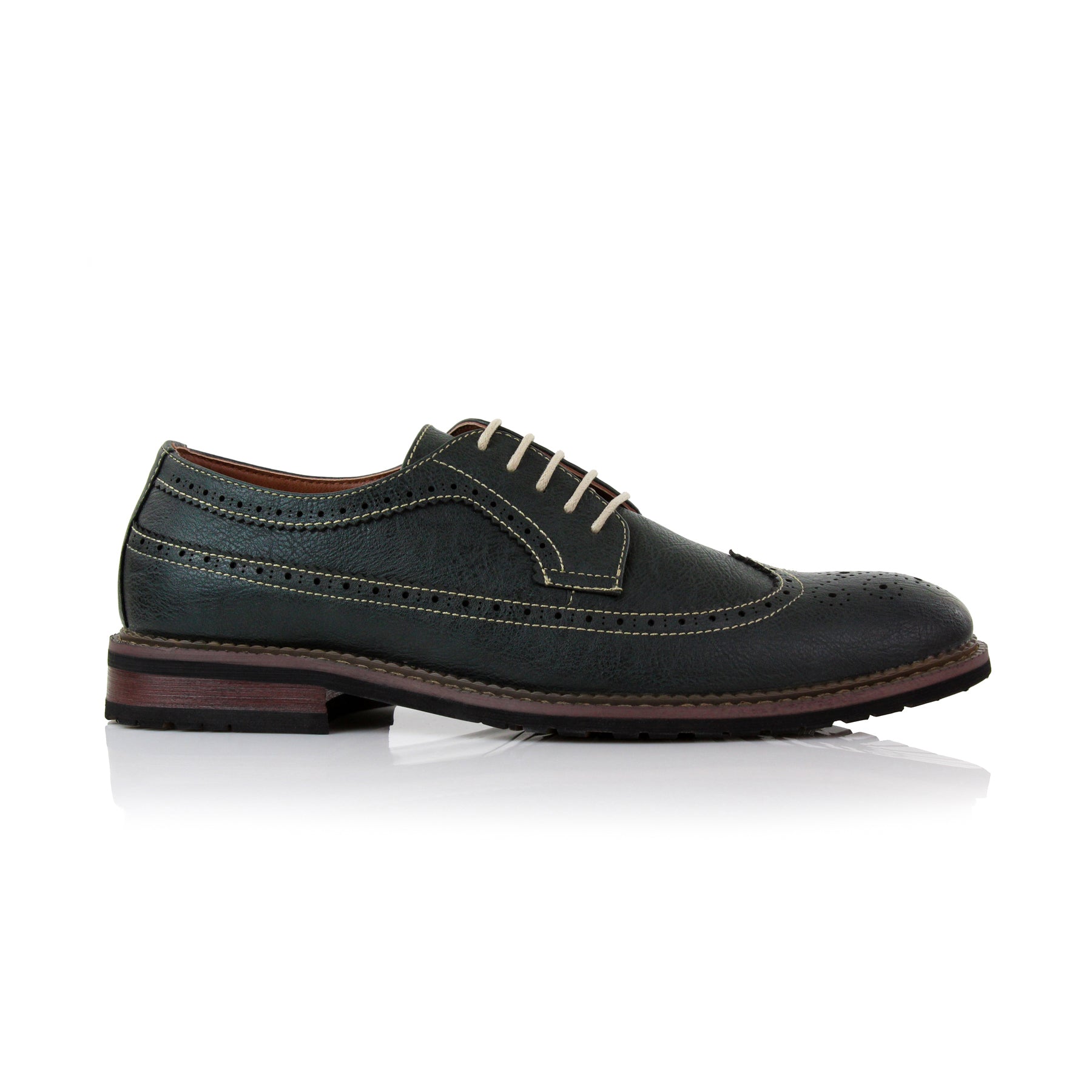 Longwing Brogue Derby Shoes | Phillip by Ferro Aldo | Conal Footwear | Outer Side Angle View