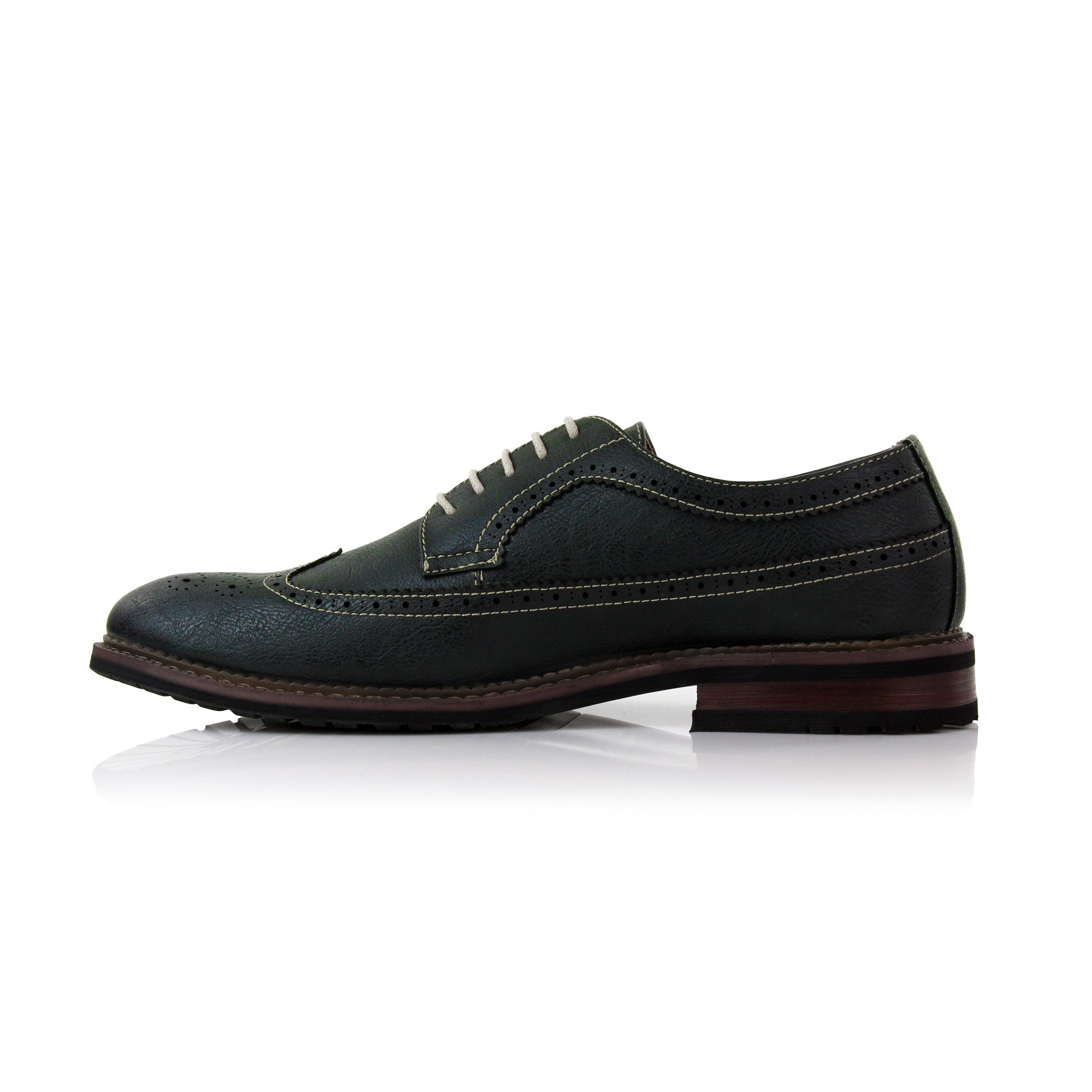 Longwing Brogue Derby Shoes | Phillip by Ferro Aldo | Conal Footwear | Inner Side Angle View