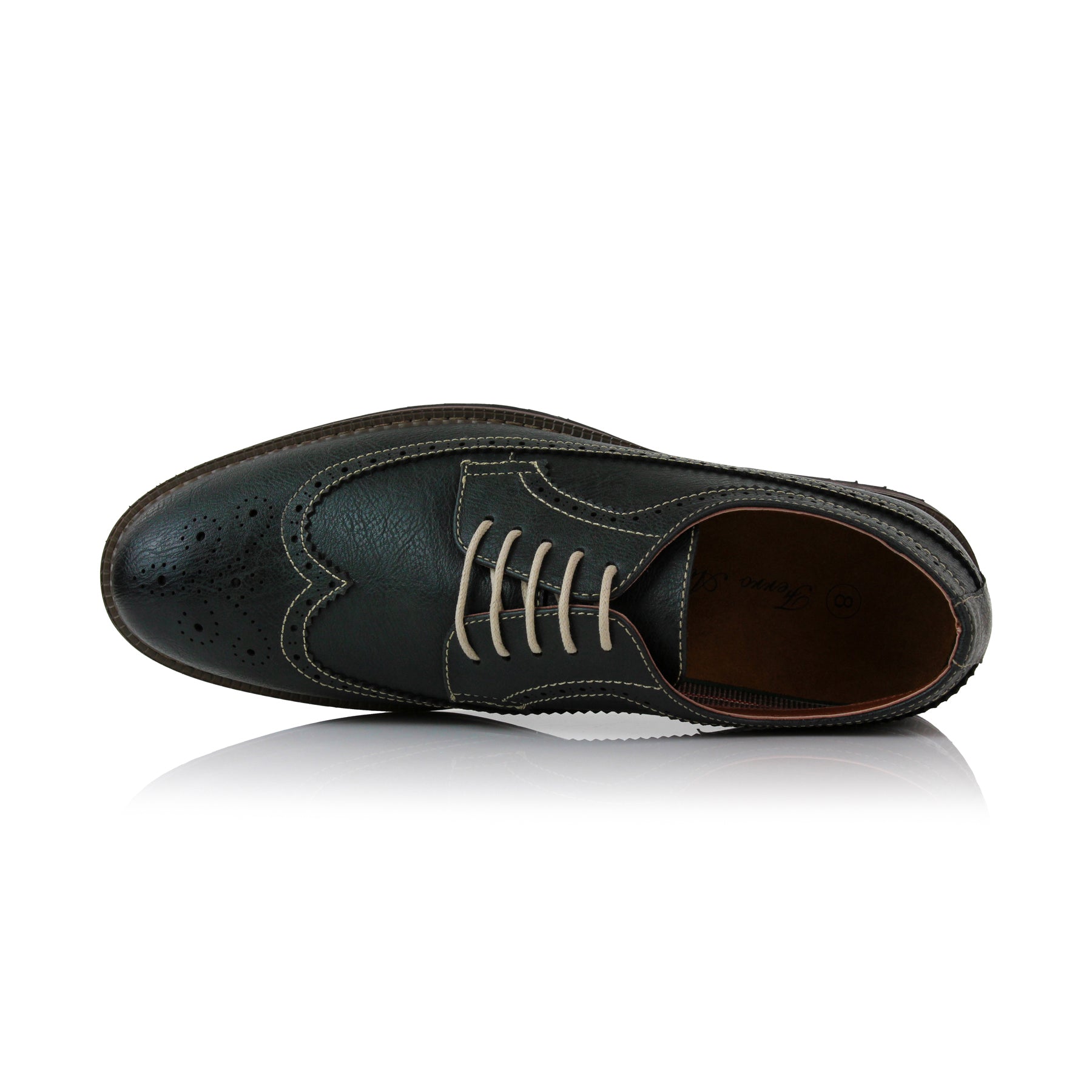 Longwing Brogue Derby Shoes | Phillip by Ferro Aldo | Conal Footwear | Top-Down Angle View