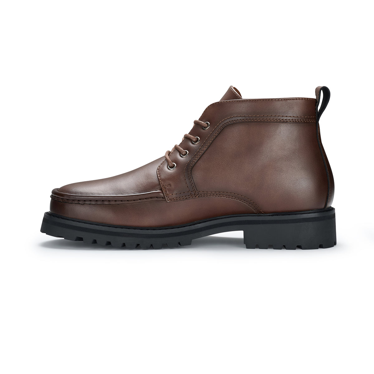 Men's Moc-Toe Derby Boots | Ranger by Ferro Aldo | Conal Footwear | Inner Side Angle View