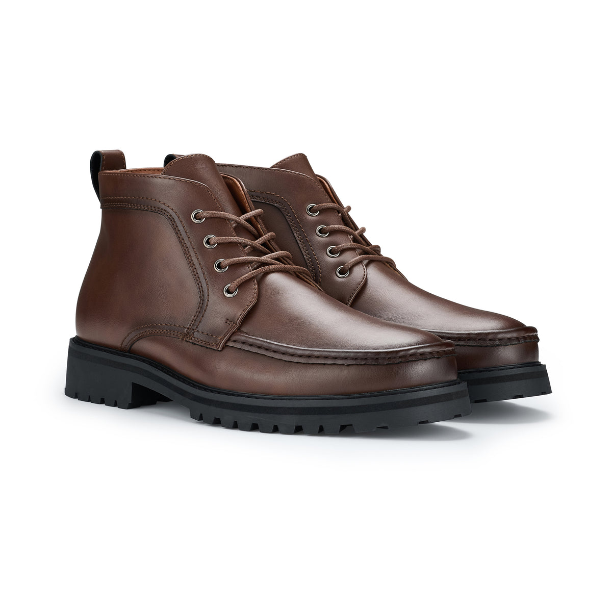 Men's Moc-Toe Derby Boots | Ranger by Ferro Aldo | Conal Footwear | Paired Angle View
