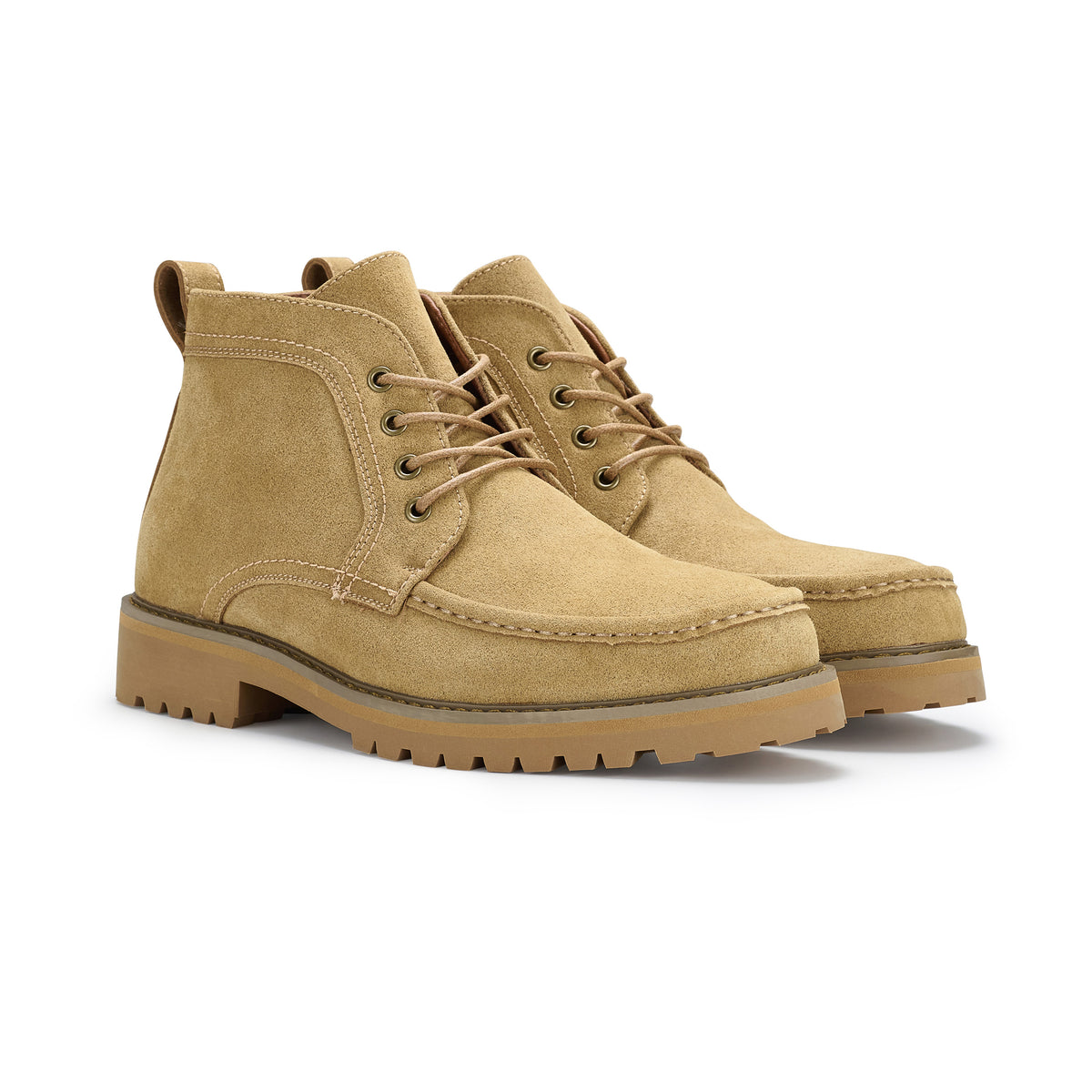 Men's Moc-Toe Derby Boots | Ranger by Ferro Aldo | Conal Footwear | Paired Angle View