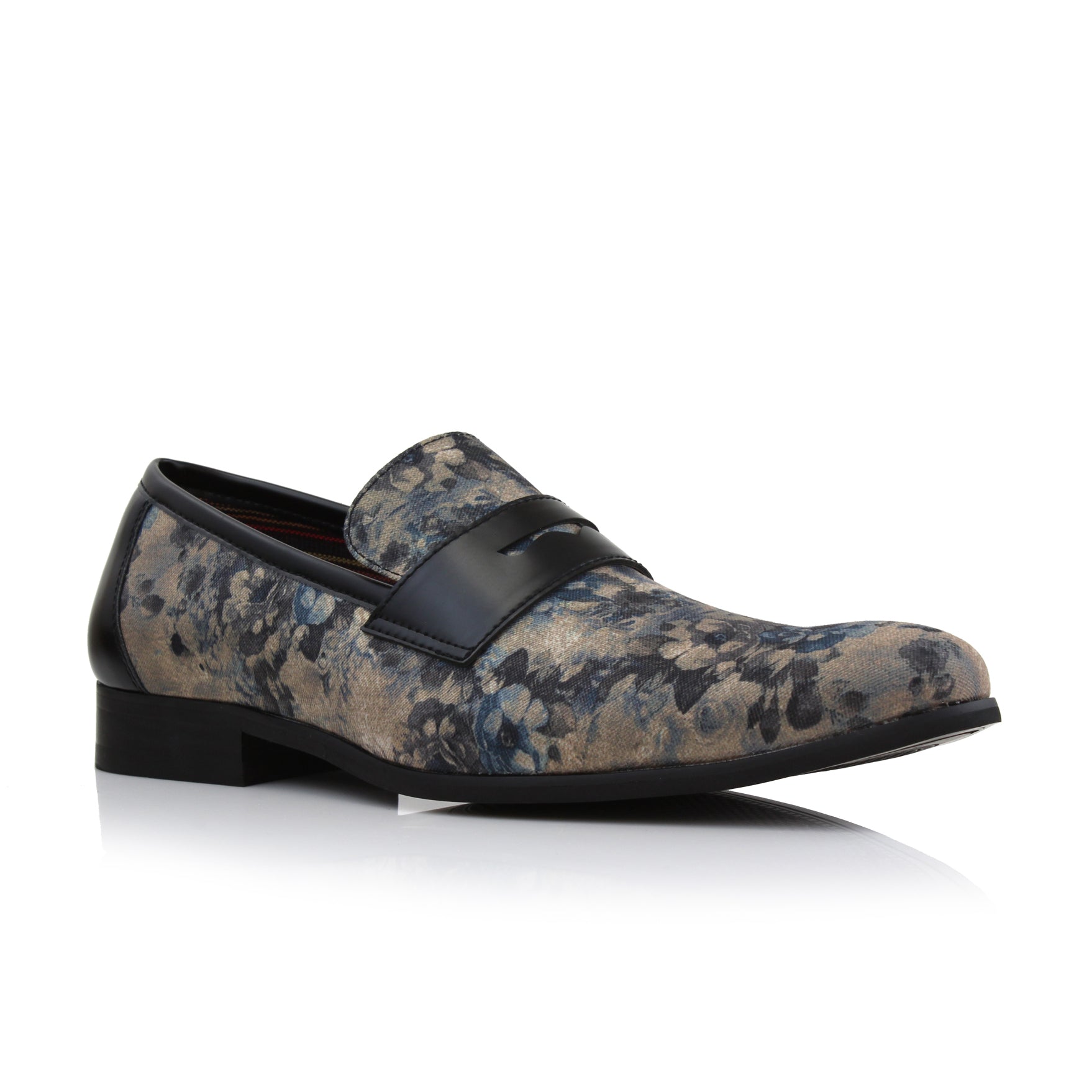 Floral Loafer For Men Sidney in Azure Dress Shoes To Impress