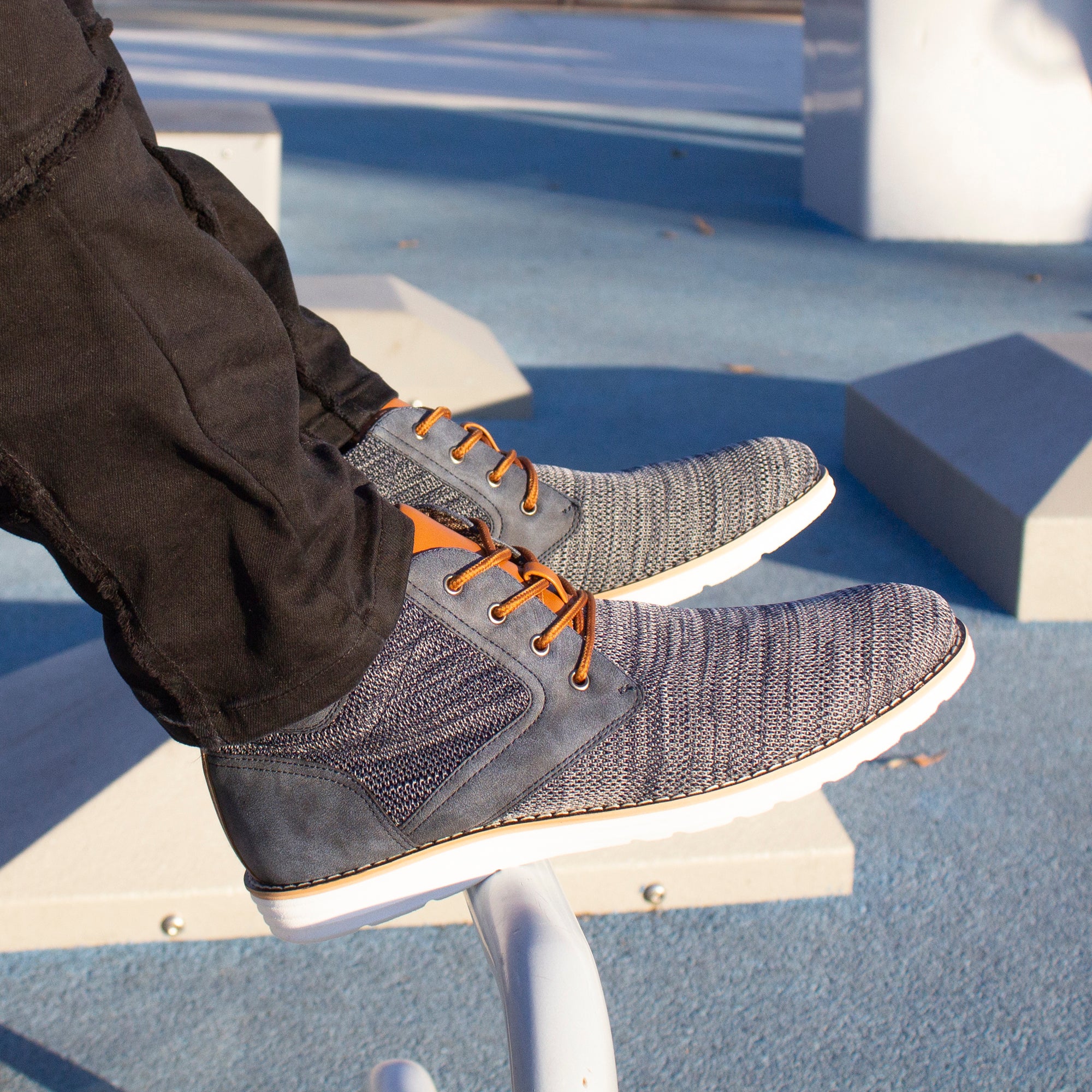 Duo-textured Sneaker Chukka Boots | Bohort by Polar Fox | Conal Footwear | Action Shot View