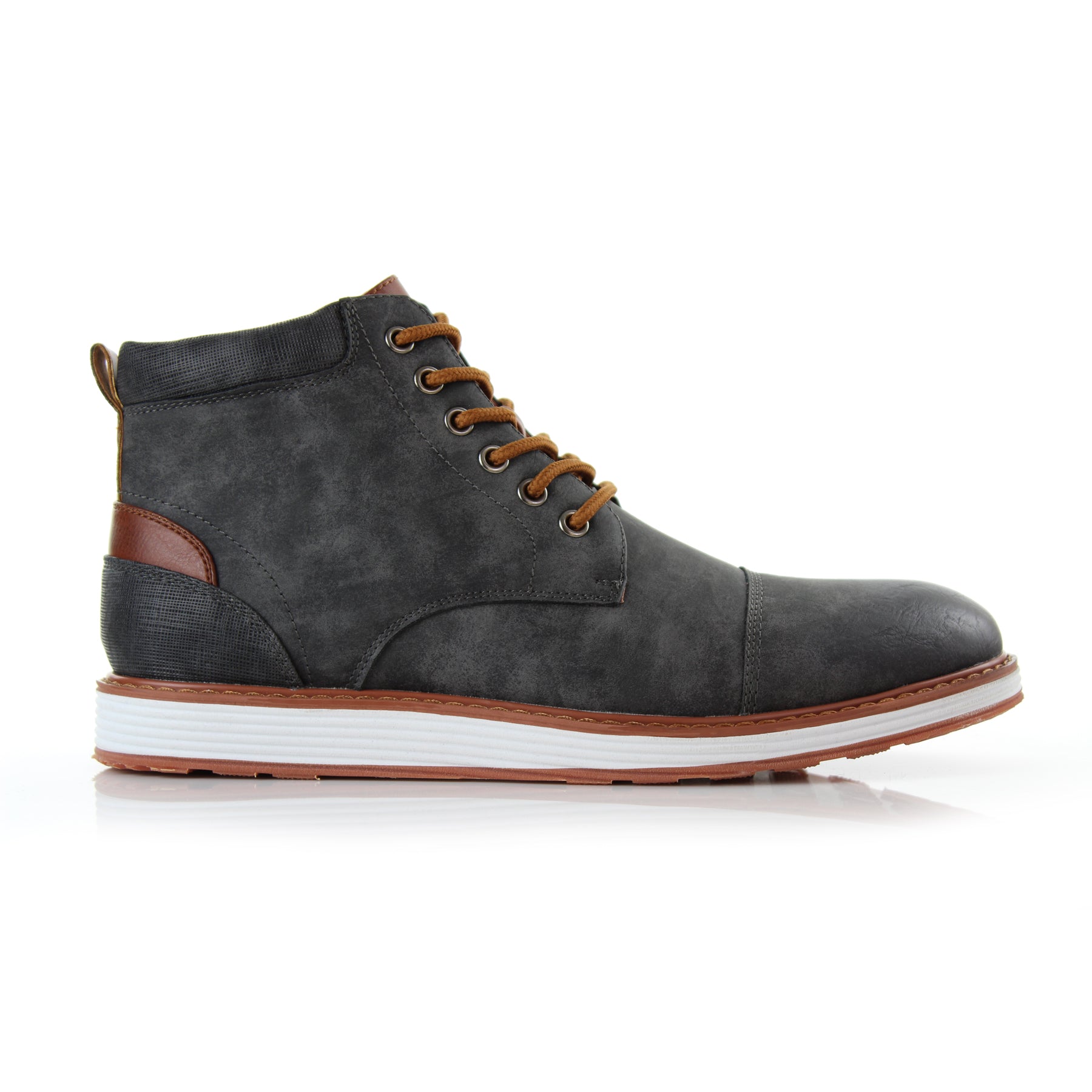 Cap-Toe Ankle Boot Sneakers | Birt by Ferro Aldo | Conal Footwear | Outer Side Angle View