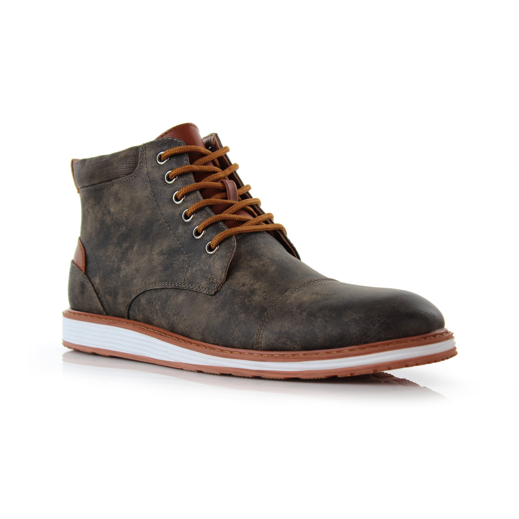Cap-Toe Ankle Boot Sneakers | Birt by Ferro Aldo | Conal Footwear | Main Angle View