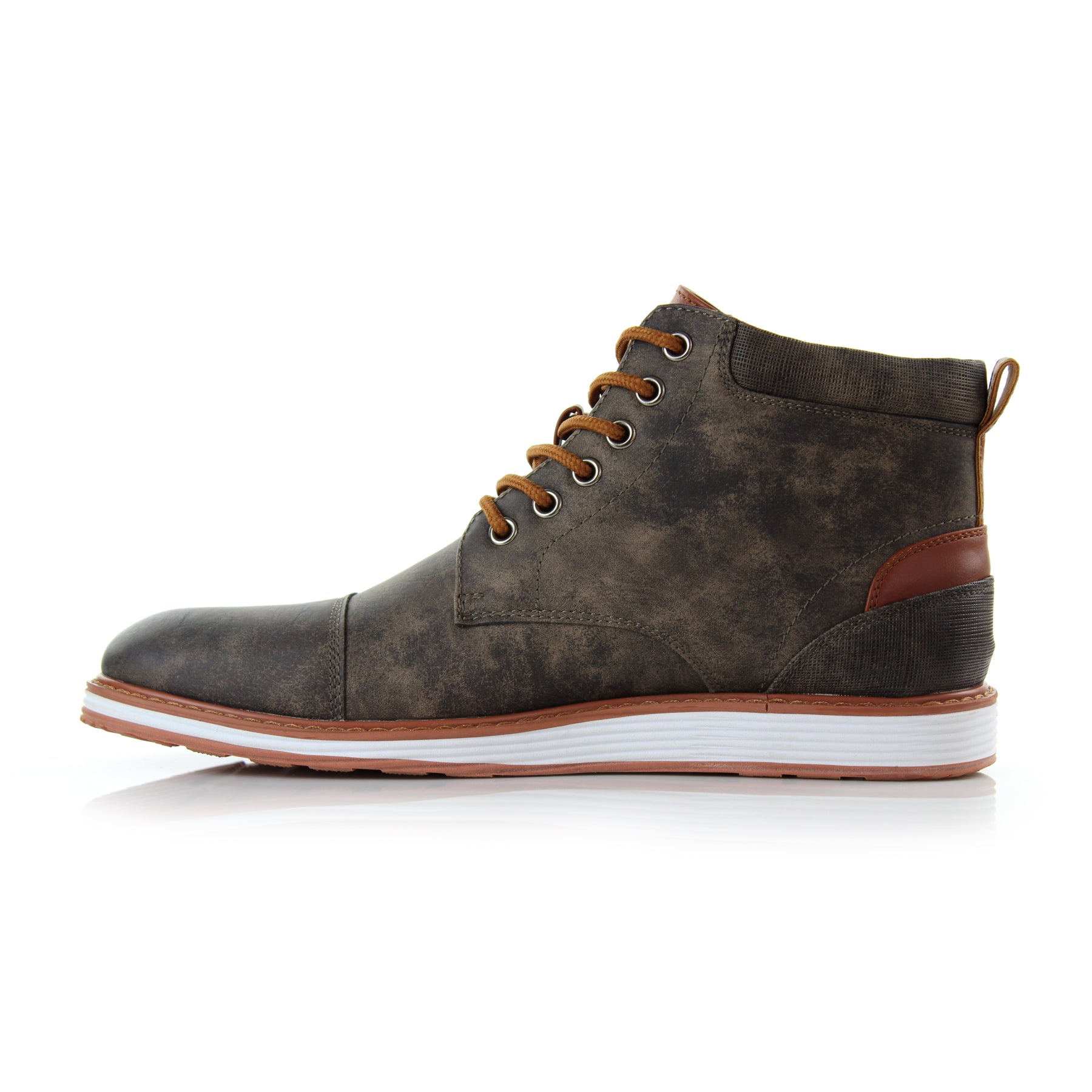 Cap-Toe Ankle Boot Sneakers | Birt by Ferro Aldo | Conal Footwear | Inner Side Angle View