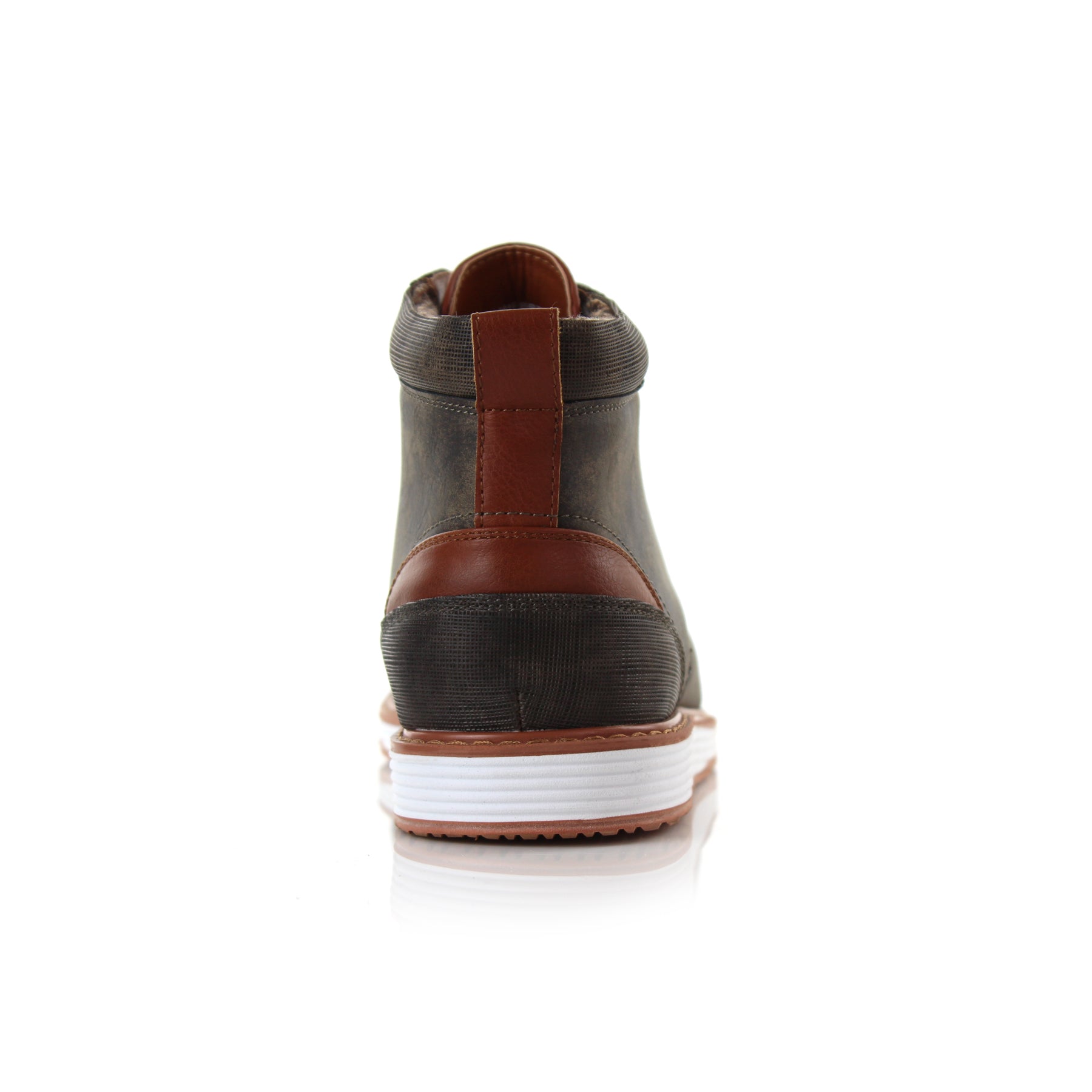 Cap-Toe Ankle Boot Sneakers | Birt by Ferro Aldo | Conal Footwear | Back Angle View