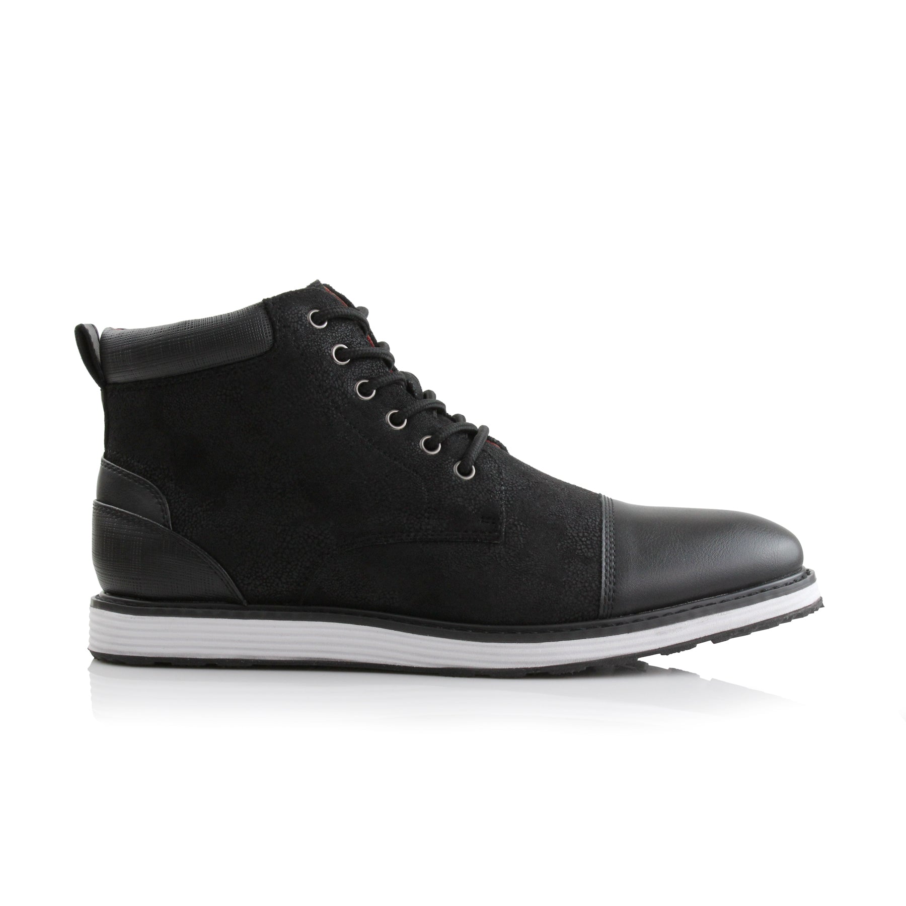 Cap-Toe Ankle Boot Sneakers | Birt by Ferro Aldo | Conal Footwear | Outer Side Angle View