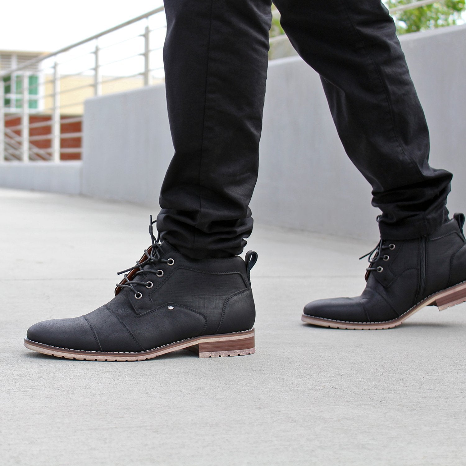 Mid-Top Zipper Boots | Blaine by Ferro Aldo | Conal Footwear | Action Shot View