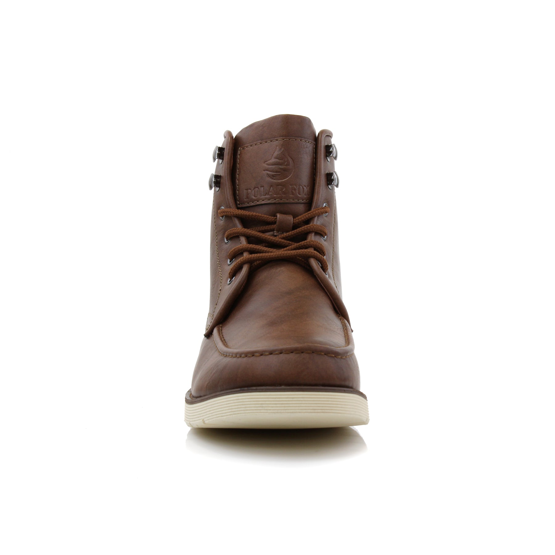 Moc-Toe High-Top Boots | Brixton by Polar Fox | Conal Footwear | Front Angle View