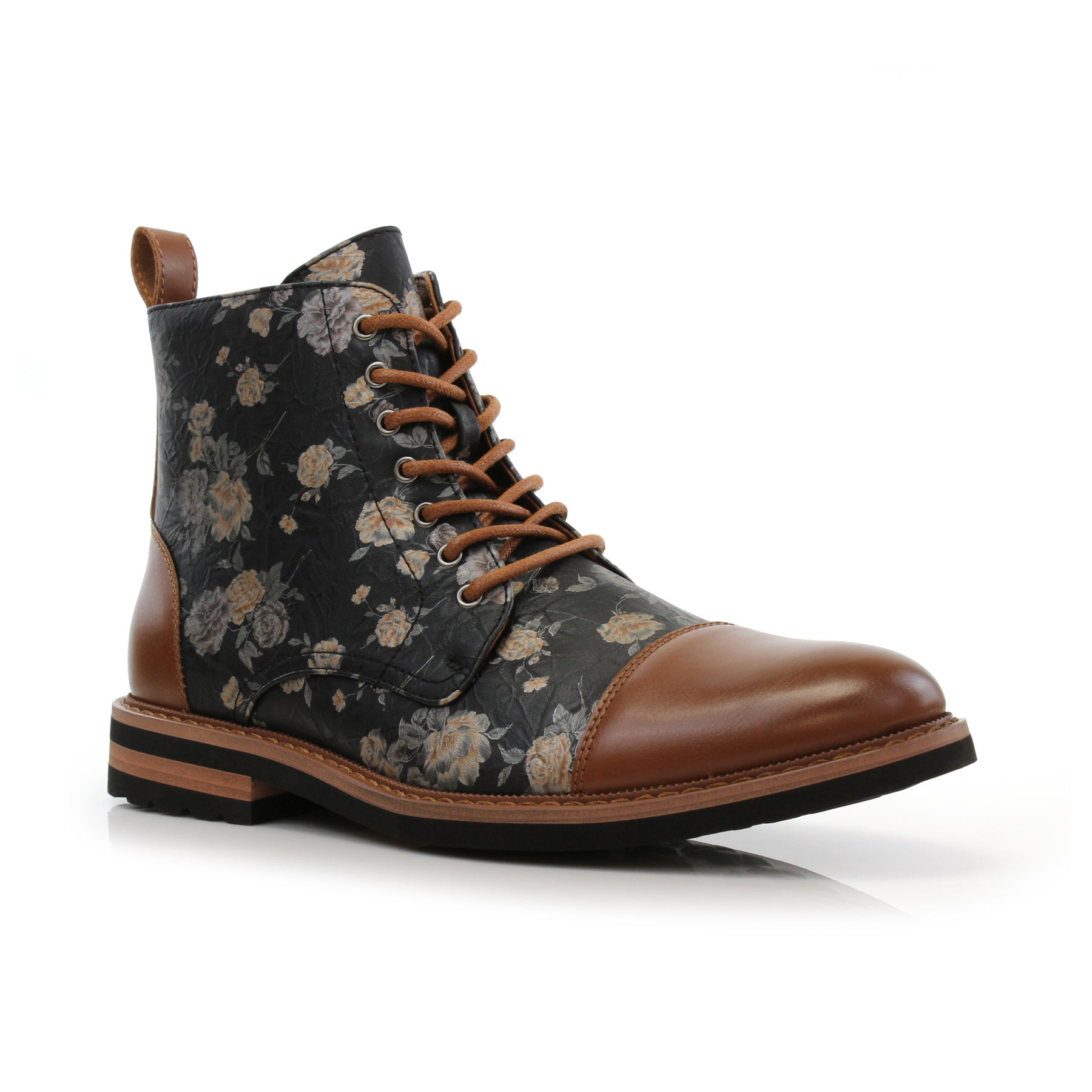 Floral High-Top Boot | Brooke by Polar Fox | Conal Footwear | Main Angle View