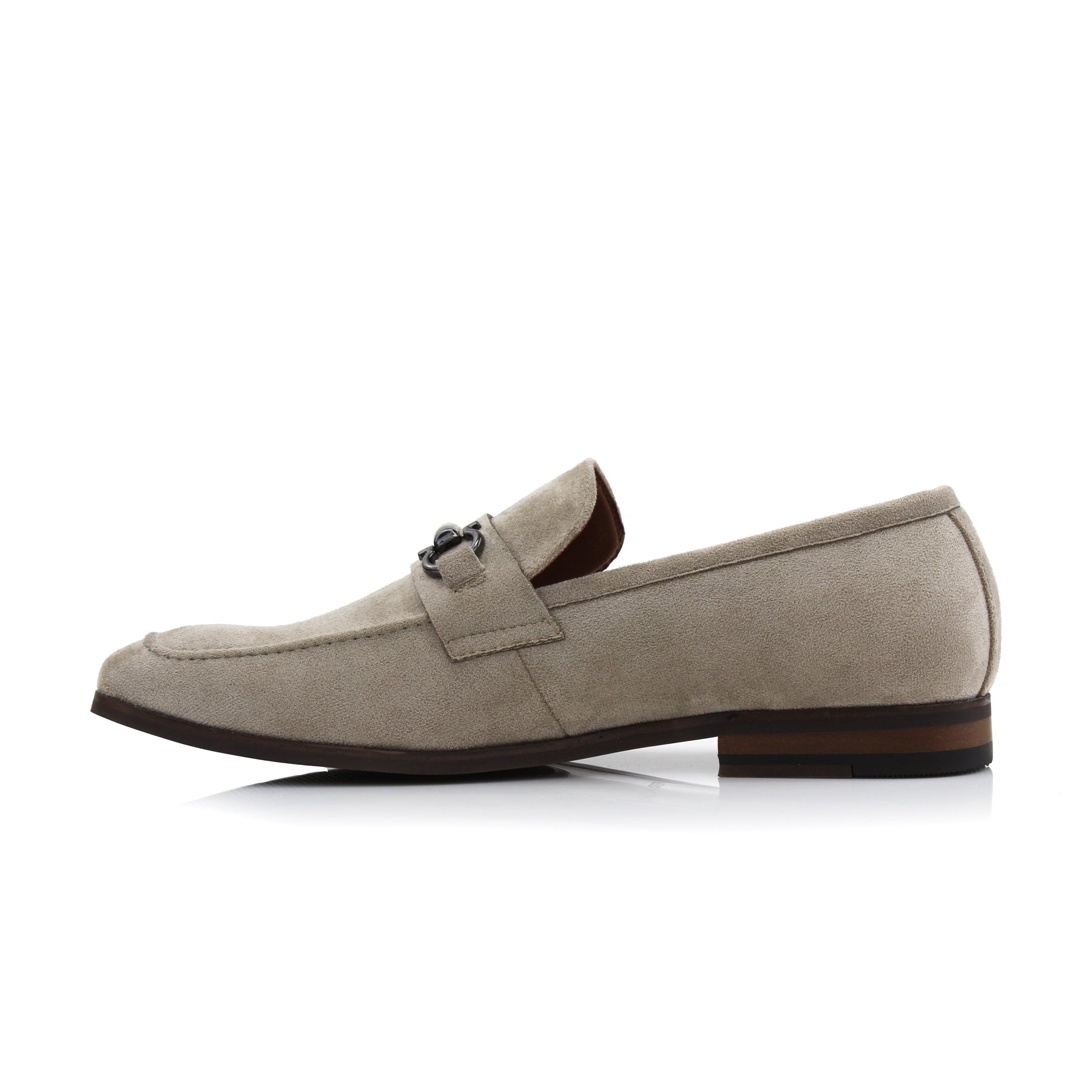 Metal Buckle Suede Loafers | Demitri by Ferro Aldo | Conal Footwear | Inner Side Angle View