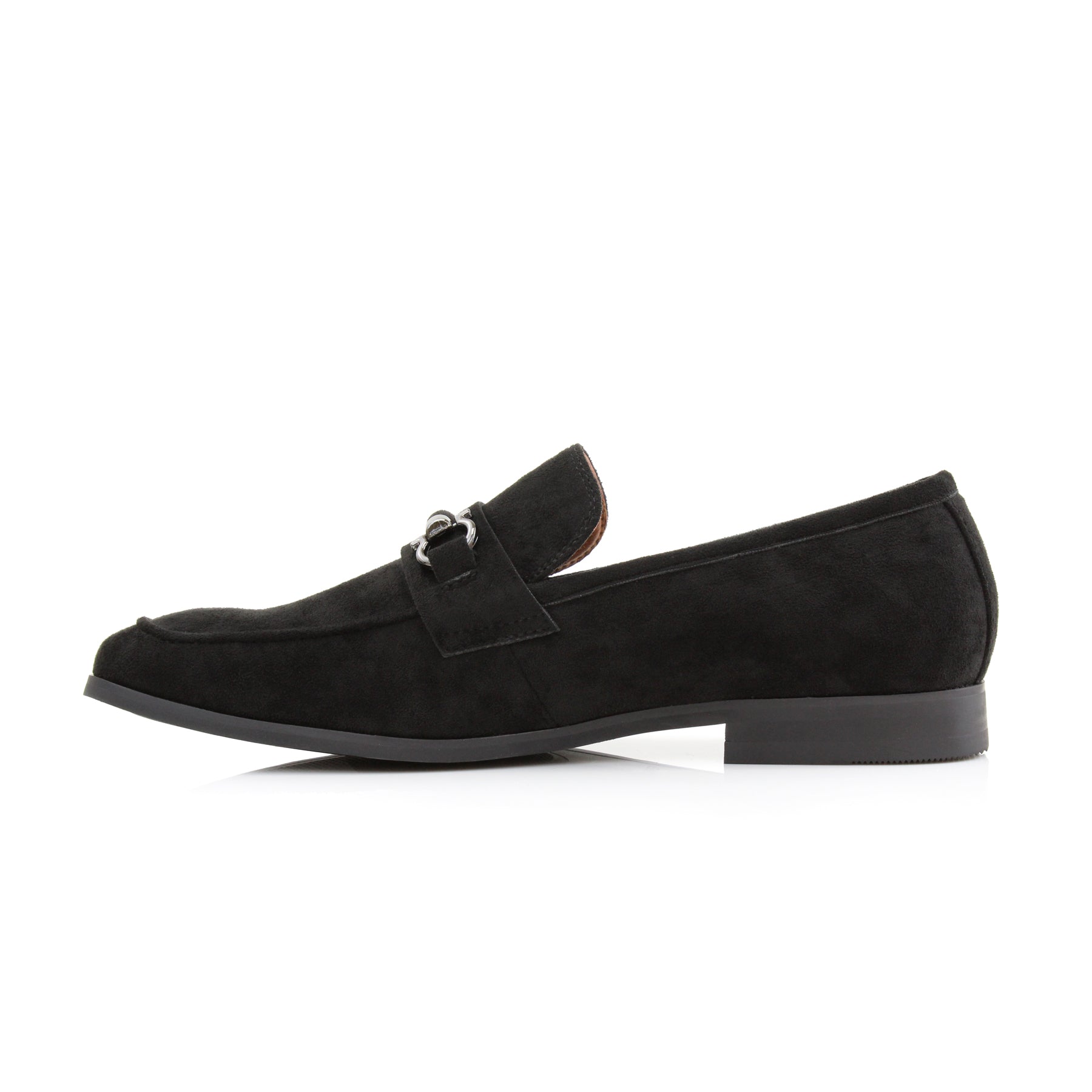 Metal Buckle Suede Loafers | Demitri by Ferro Aldo | Conal Footwear | Inner Side Angle View